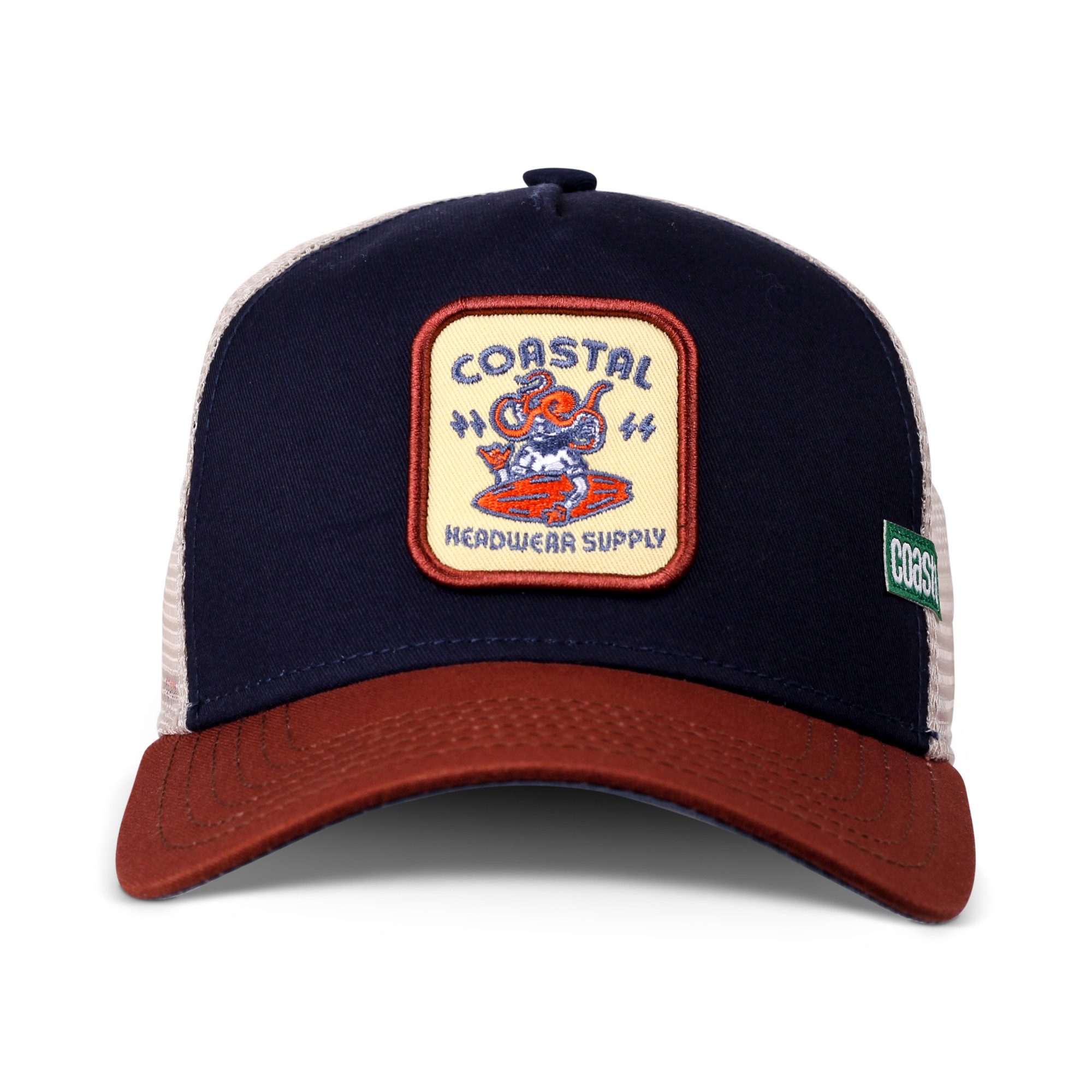 Trucker Cap Coastal HFT Trucker Cap Headwear Supply Navy/Wood