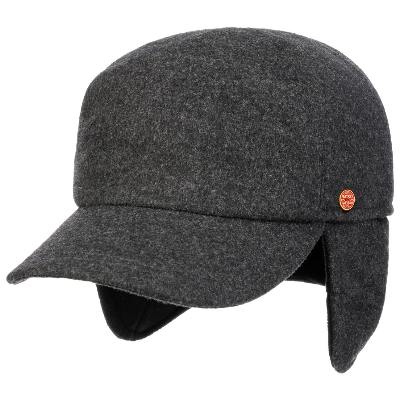 Mayser Baseball Cap (1-St) Wollmütze mit Schirm, Made in the EU