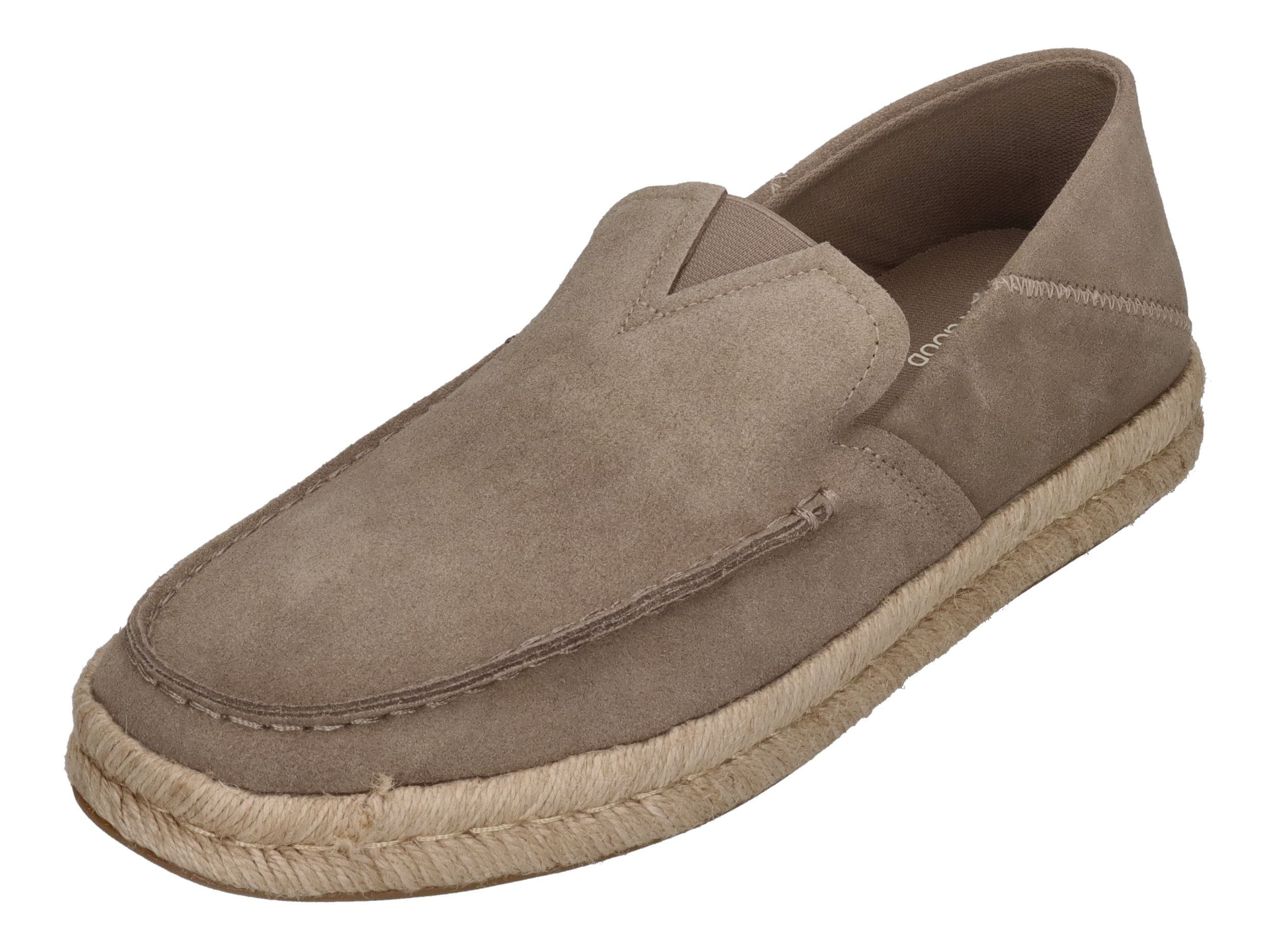 TOMS ALONSO LOAFER ROPE Espadrille Dune Suede