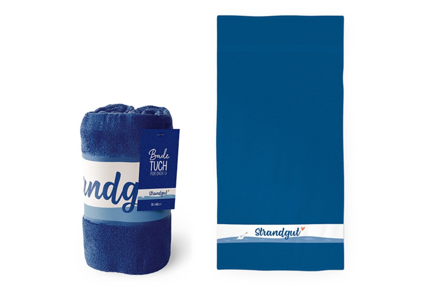 La Vida Geschenk für Dich Badetuch La Vida Badetuch für Dich, Serie Maritim, 100% Baumwolle