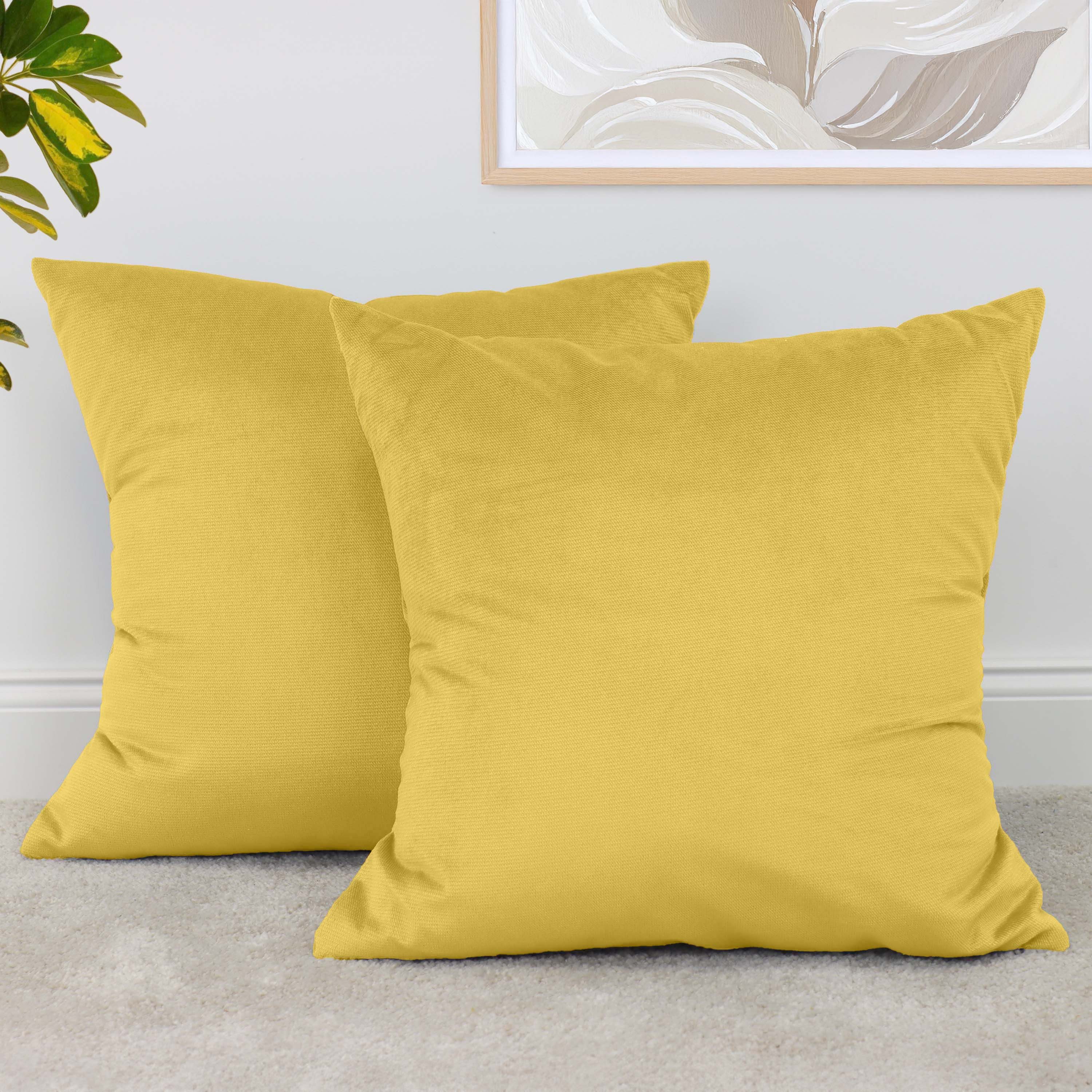 Amilian Dekokissen 2er Set - Kissen mit Füllung und Bezug - Sofakissen, Zierkissen, (2 Stück), 50x50 cm, Kopfkissen, Kuschelkissen mit Kissenfüllung