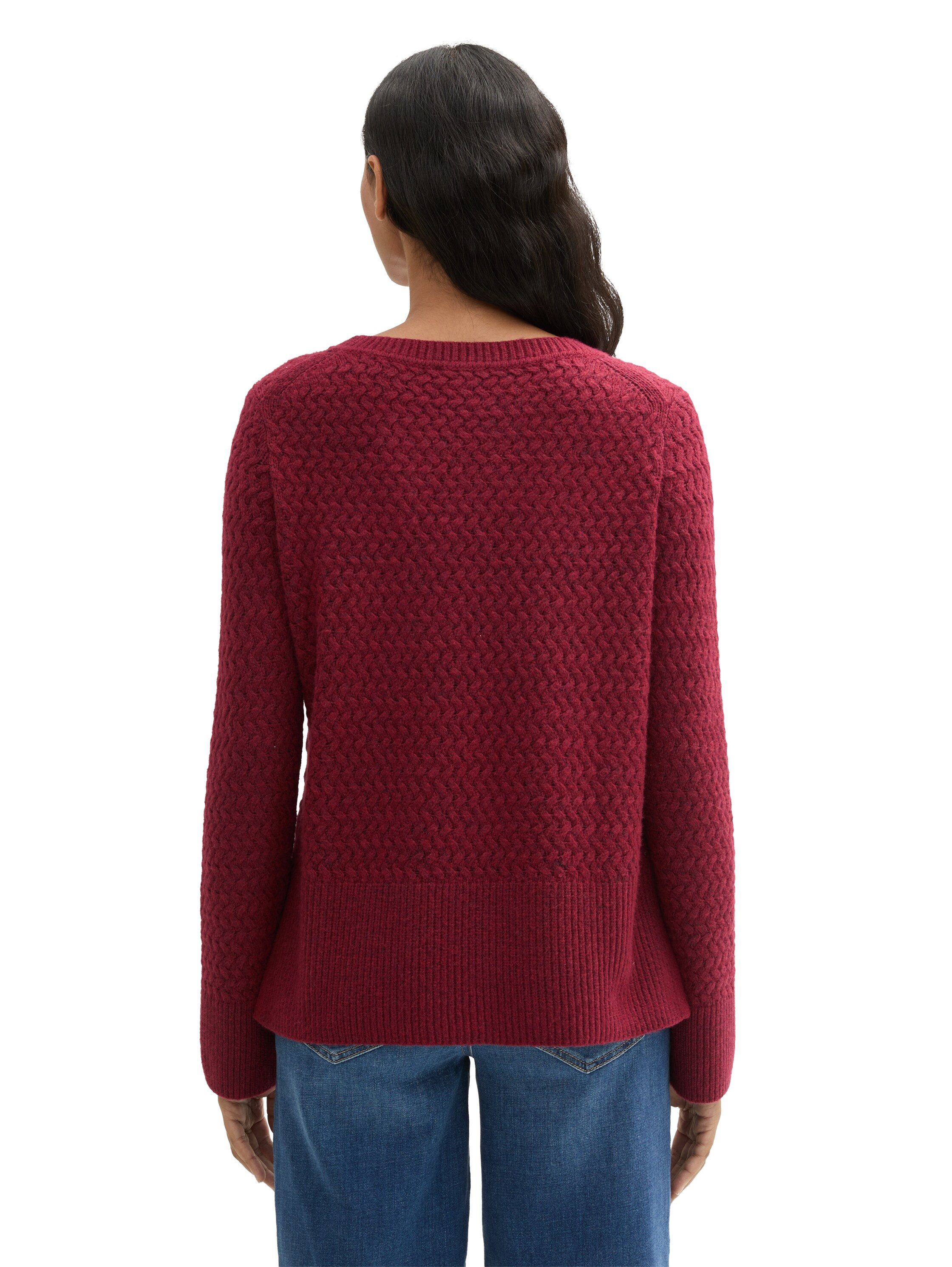 TOM TAILOR Strickpullover mit Seitenschlitzen günstig online kaufen