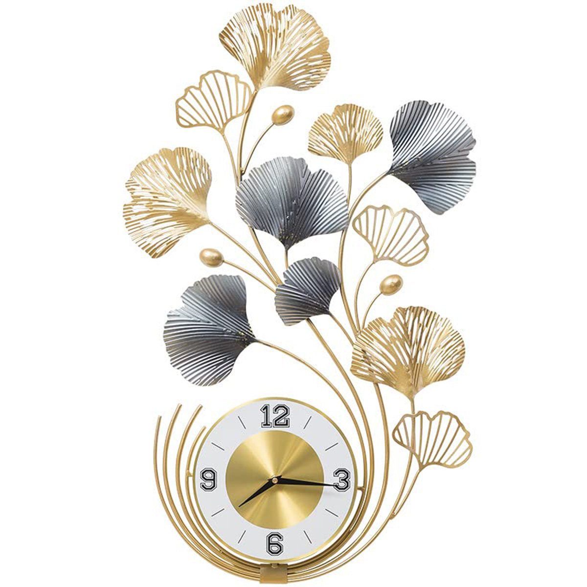 DOPWii Wanduhr Wanduhr aus Eisen, Wanduhr für Wohnzimmer, Schlafzimmer