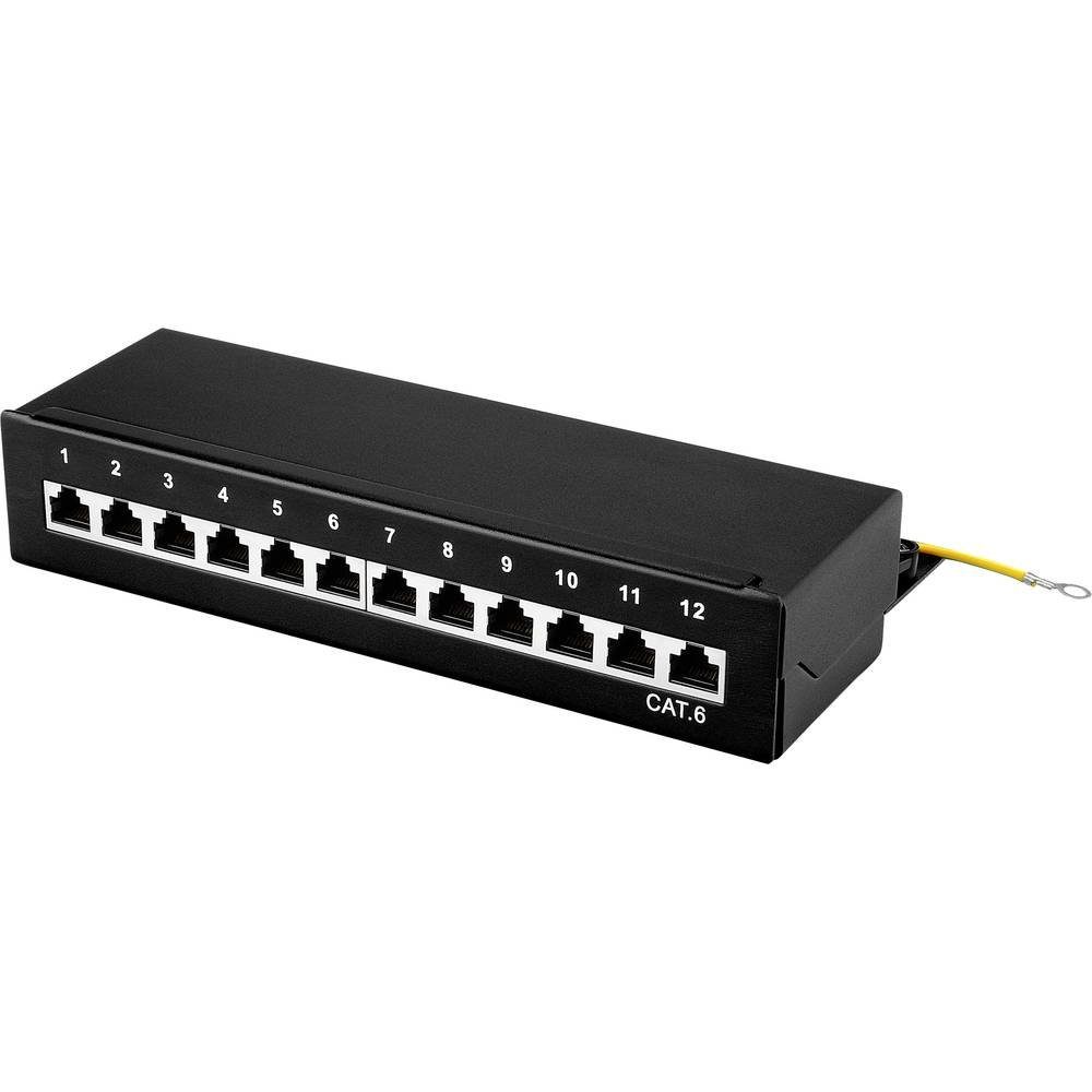 12 Port Patchbox CAT 6 Netzwerk-Patch-Panel