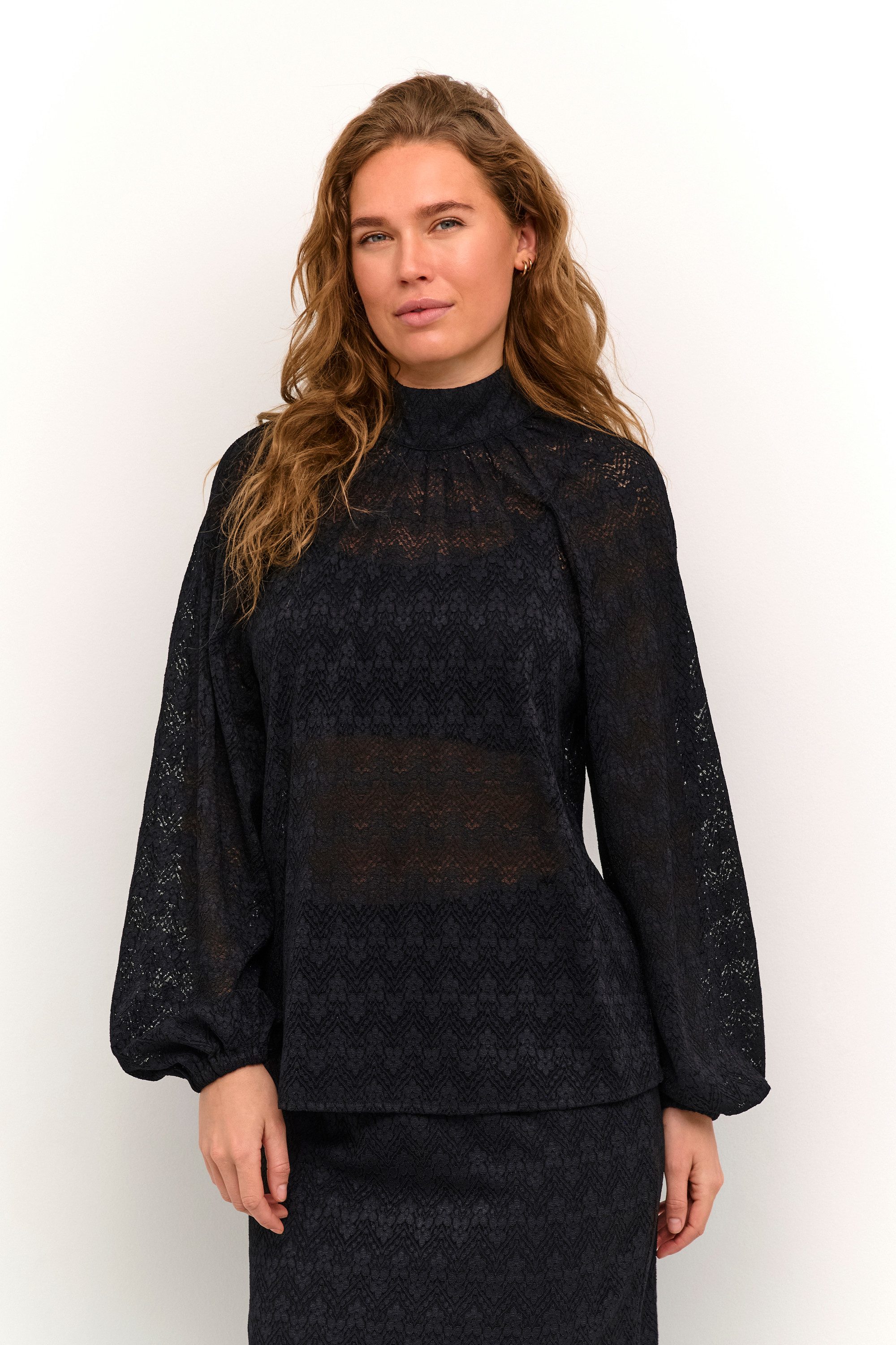 KAFFE Langarmbluse Langarm-Bluse KAsmilla günstig online kaufen