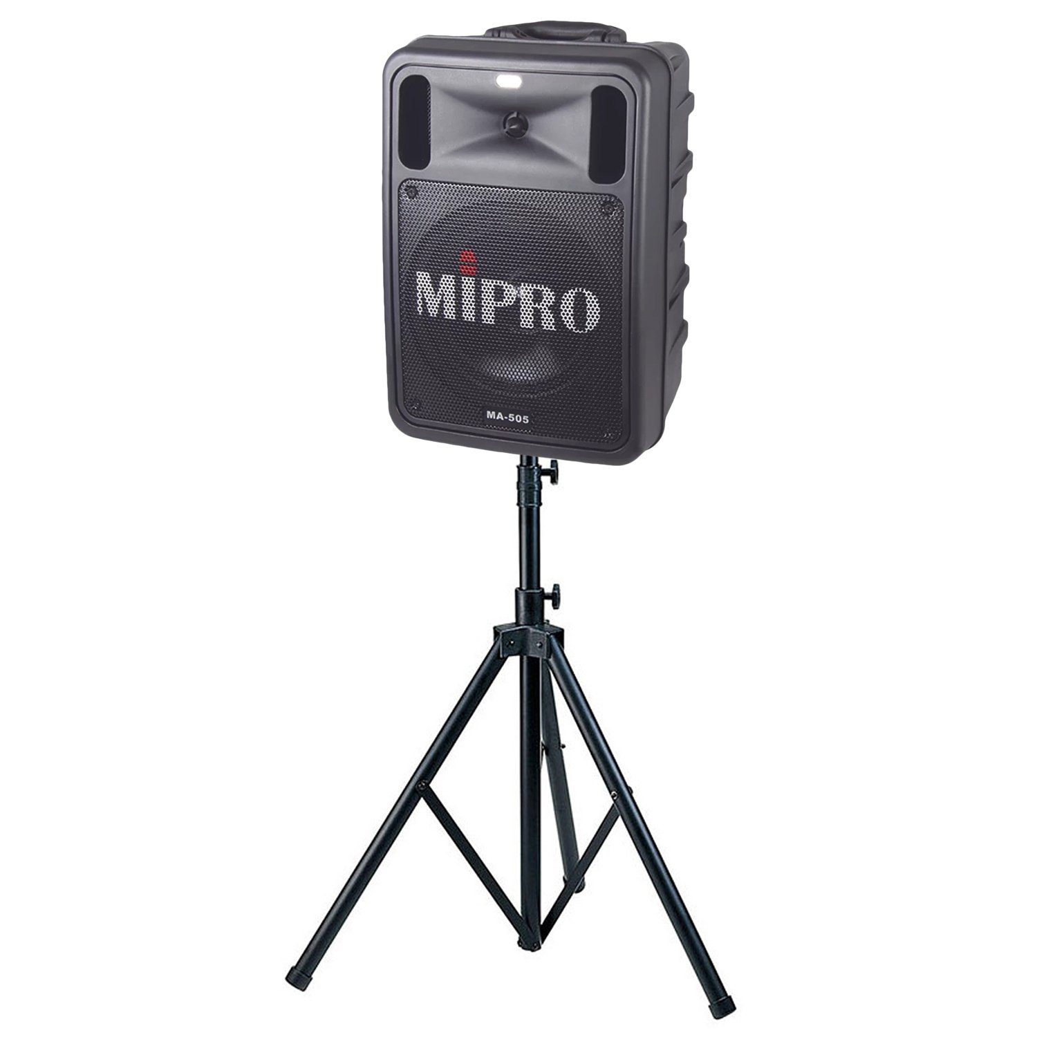 Mipro Audio MA-505R2 Mobiler W) Lautsprechersystem mit Lautsprecher (Bluetooth, 100 Stativ