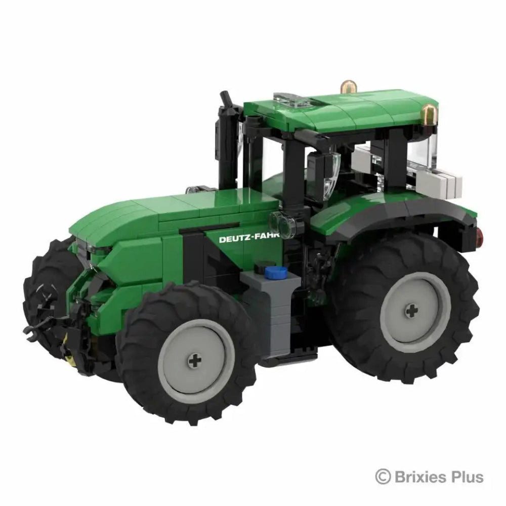 Brixies BRIXIES Plus Traktor Deutz-Fahr 6230 TTV Konstruktionsspielsteine, kompatible Klemmbausteine