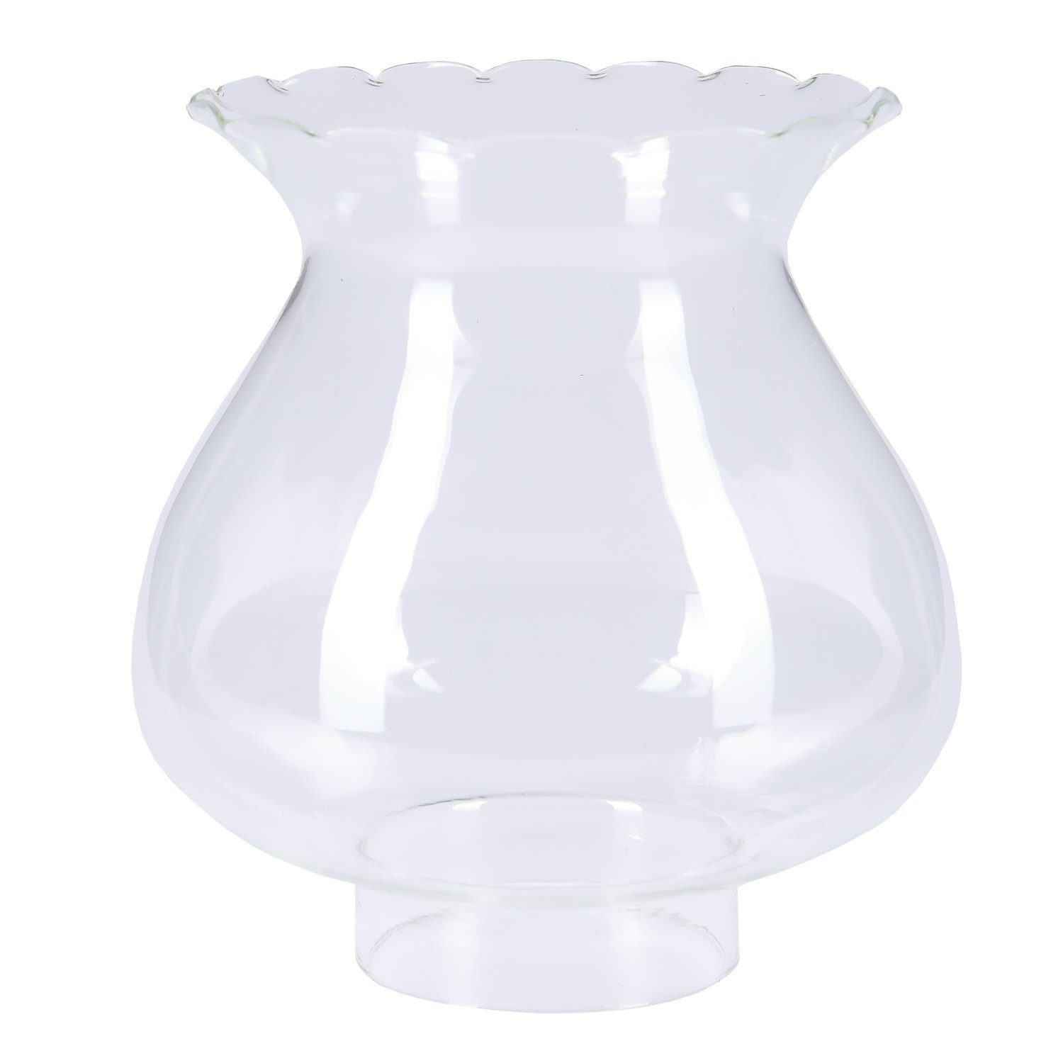 Lampenschirm Zylinderglas Petroleumglas Lampenglas transparent Ø 55mm