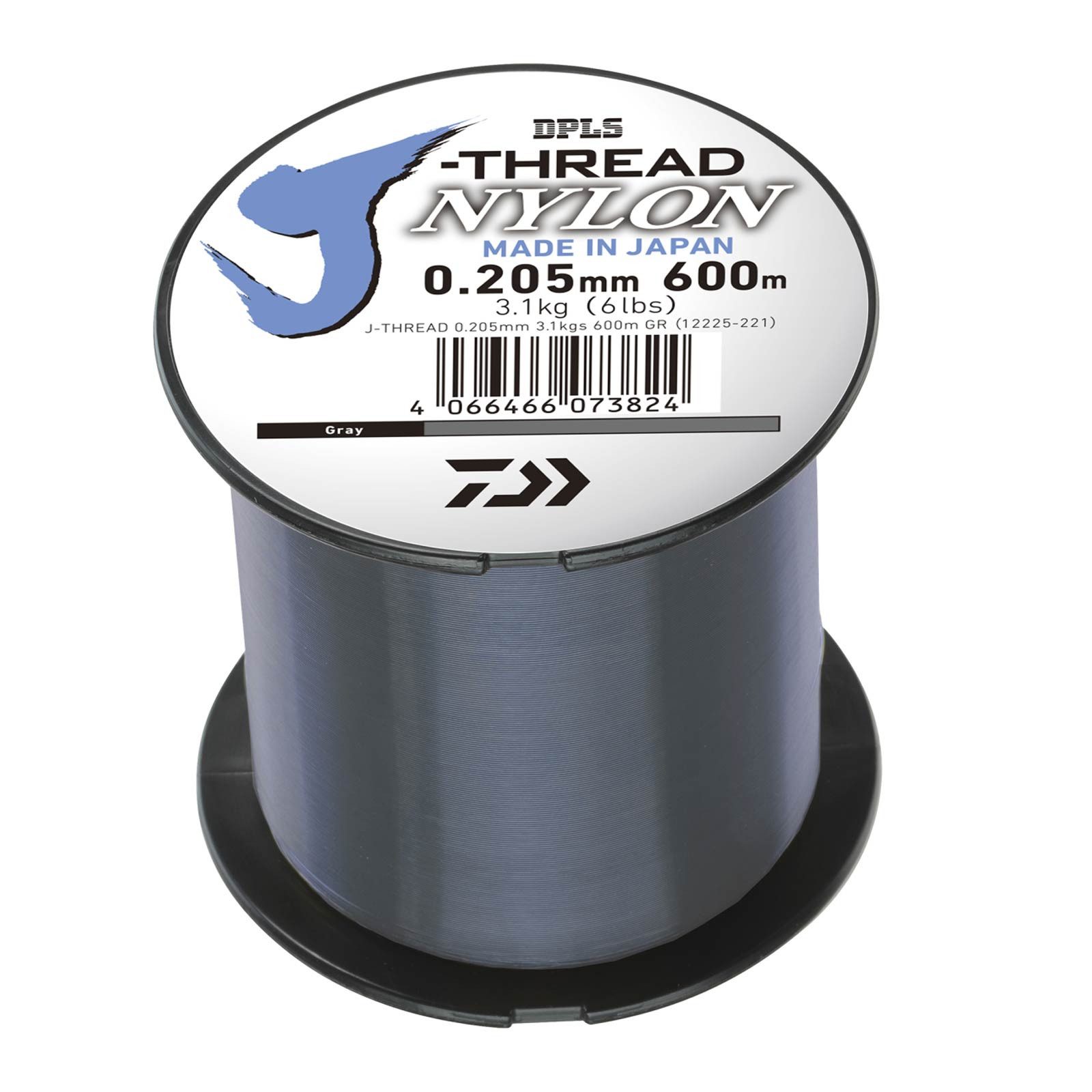 Daiwa Angelschnur, 600 m Länge, Daiwa J-THREAD 0.370mm 10.1kgs 600m Grey Monofile Schnur