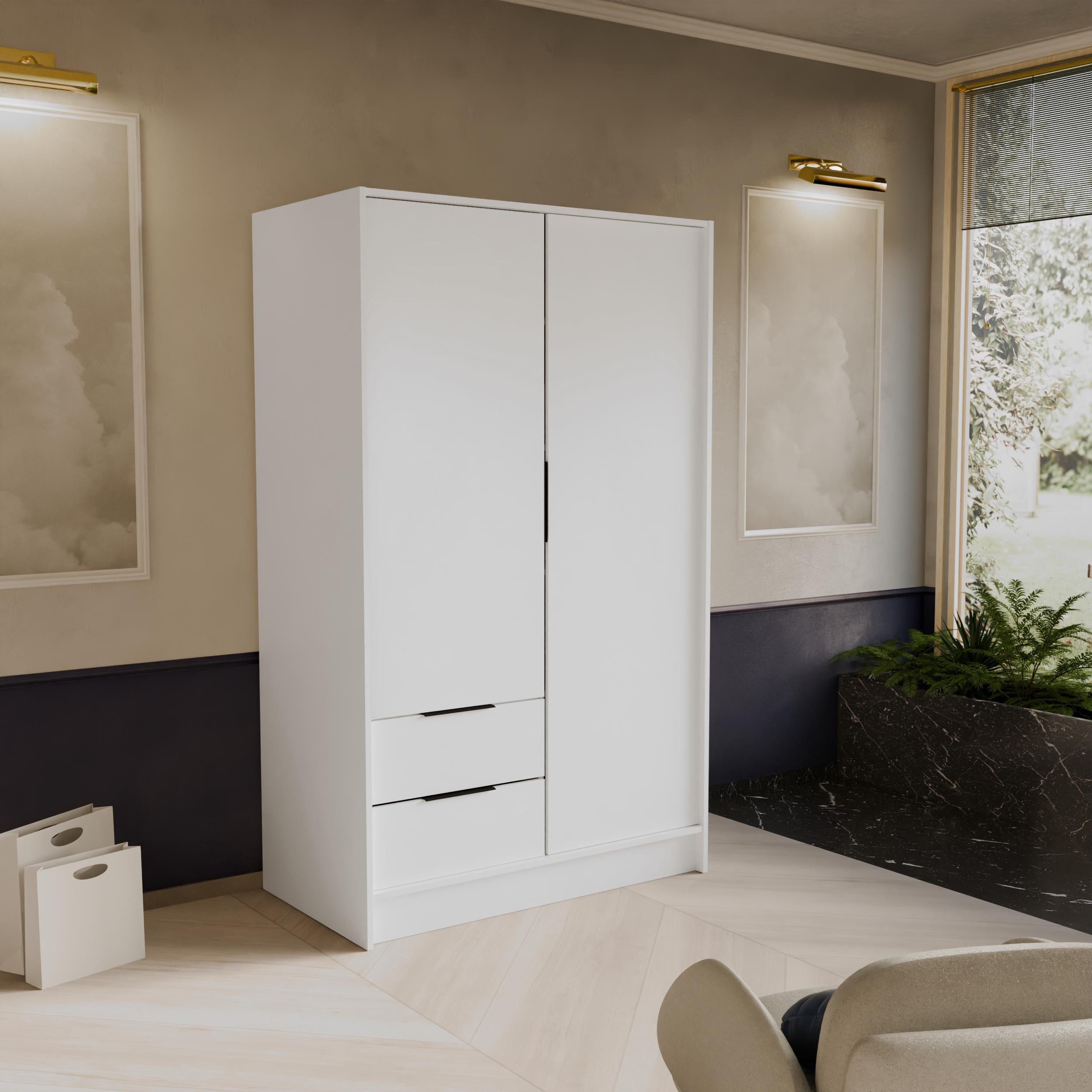 Beautysofa Kleiderschrank NIKO Breite: 100/150/200cm, mit günstig online kaufen