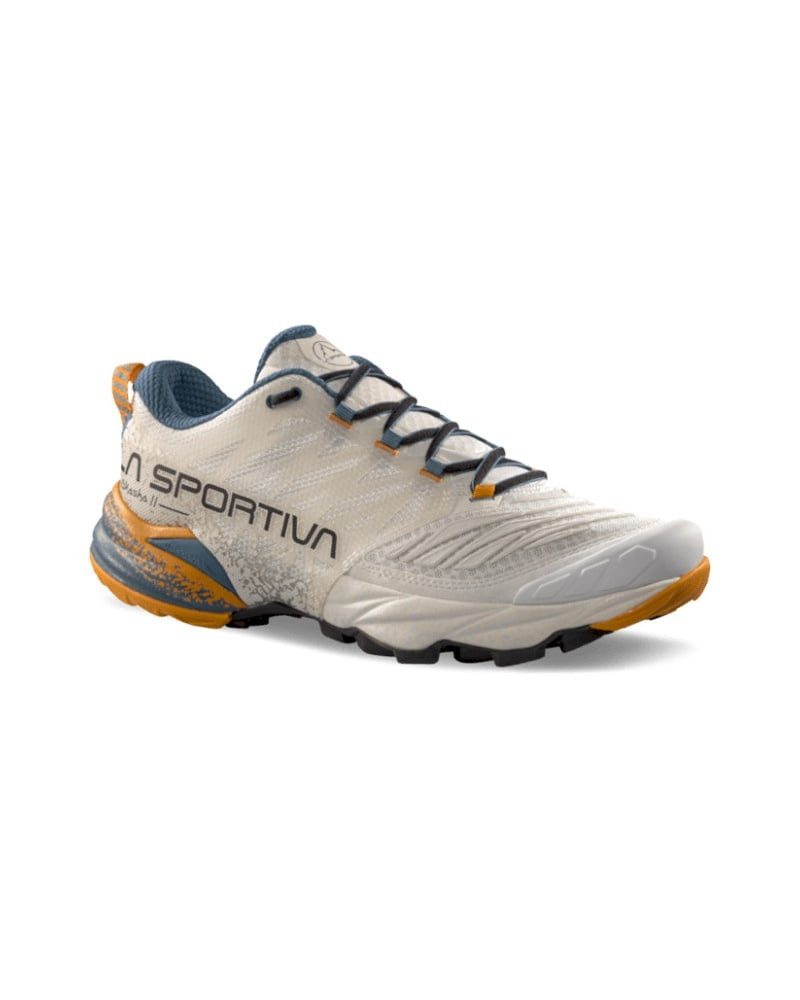 La Sportiva Akasha II grau/blau/orange Herren Laufschuh