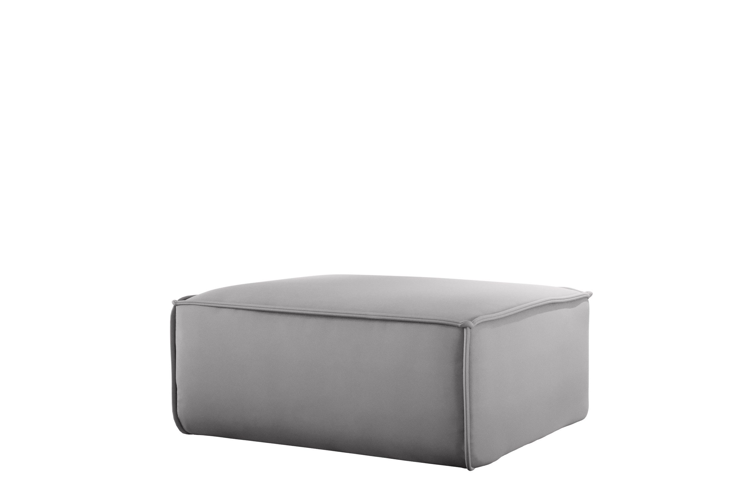 Fun Möbel Polsterhocker Designerhocker CELES PREMIUM 105x105 cm in Stoff (105x105x40 cm), In 3 verschiedenen Stoffen