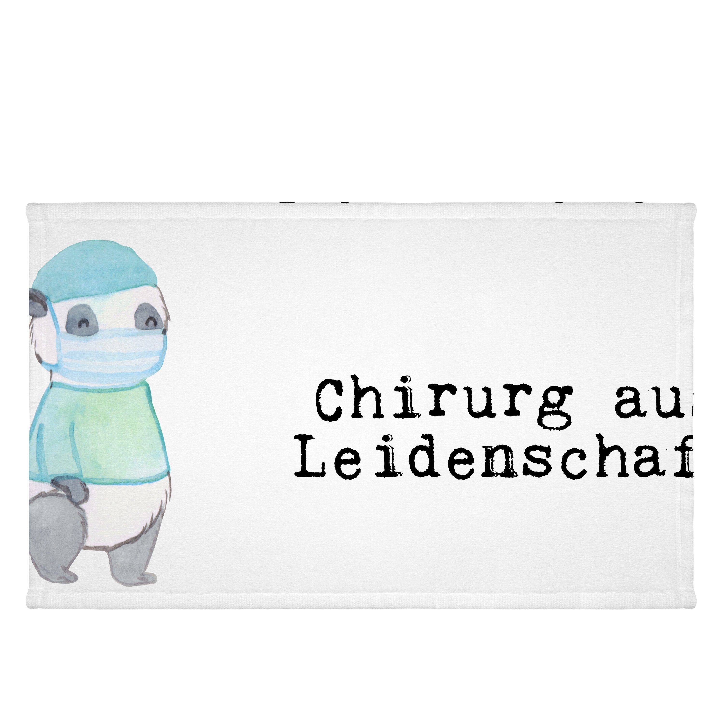 Mr. & Mrs. Panda Handtuch Chirurg aus Leidenschaft - Weiß - Geschenk, Kinder Handtuch, Reisehan, (1-St)