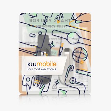 kwmobile 2x Clip Halter für Xiaomi Mi Band 7 / 6 / 5 / 4 Halterung, (1-tlg., Silikon Fitnesstracker Holder)