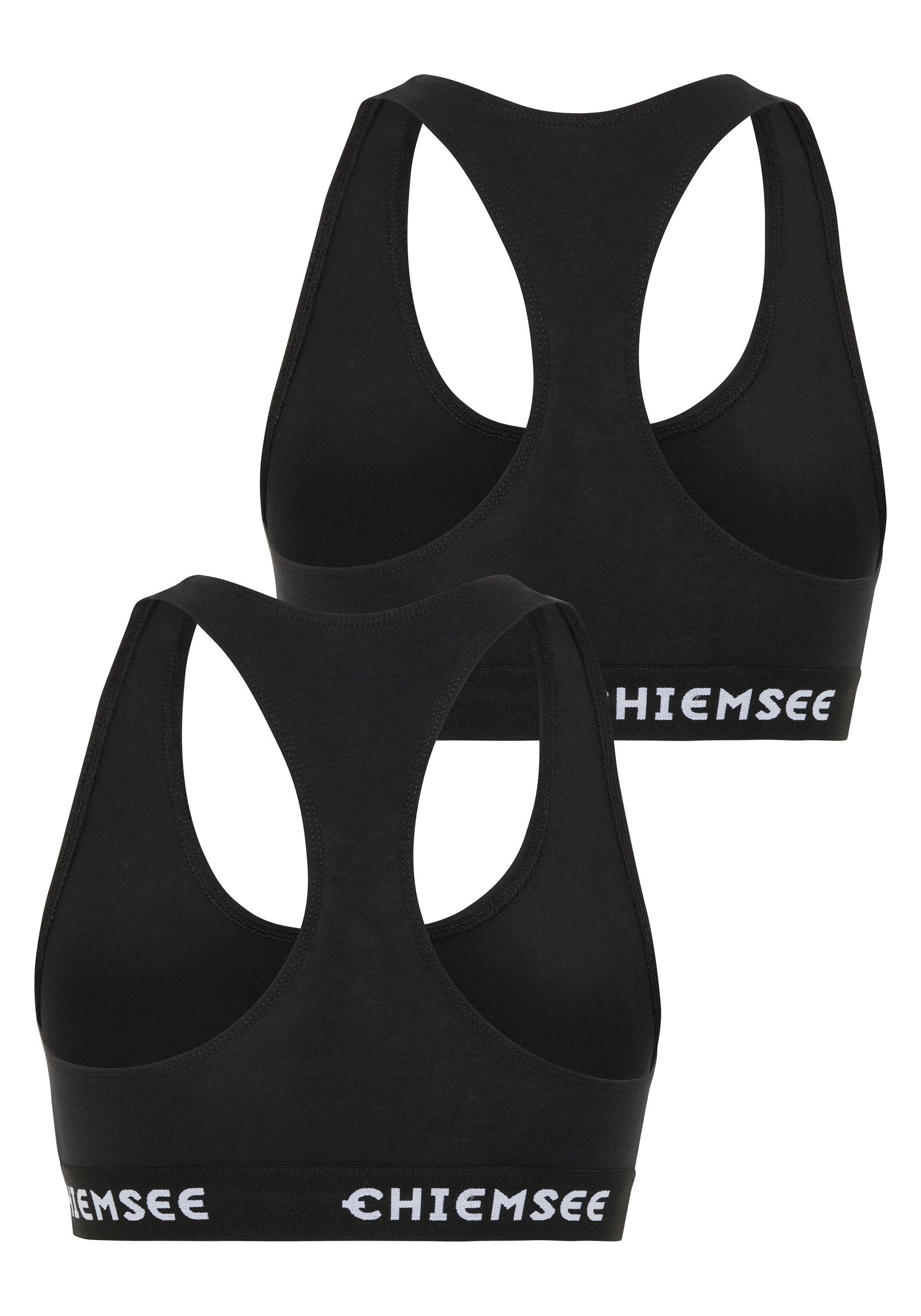 Chiemsee Sport-BH Bustier-Top im Zweierpack mit Label-Schriftzügen 1 (1) günstig online kaufen