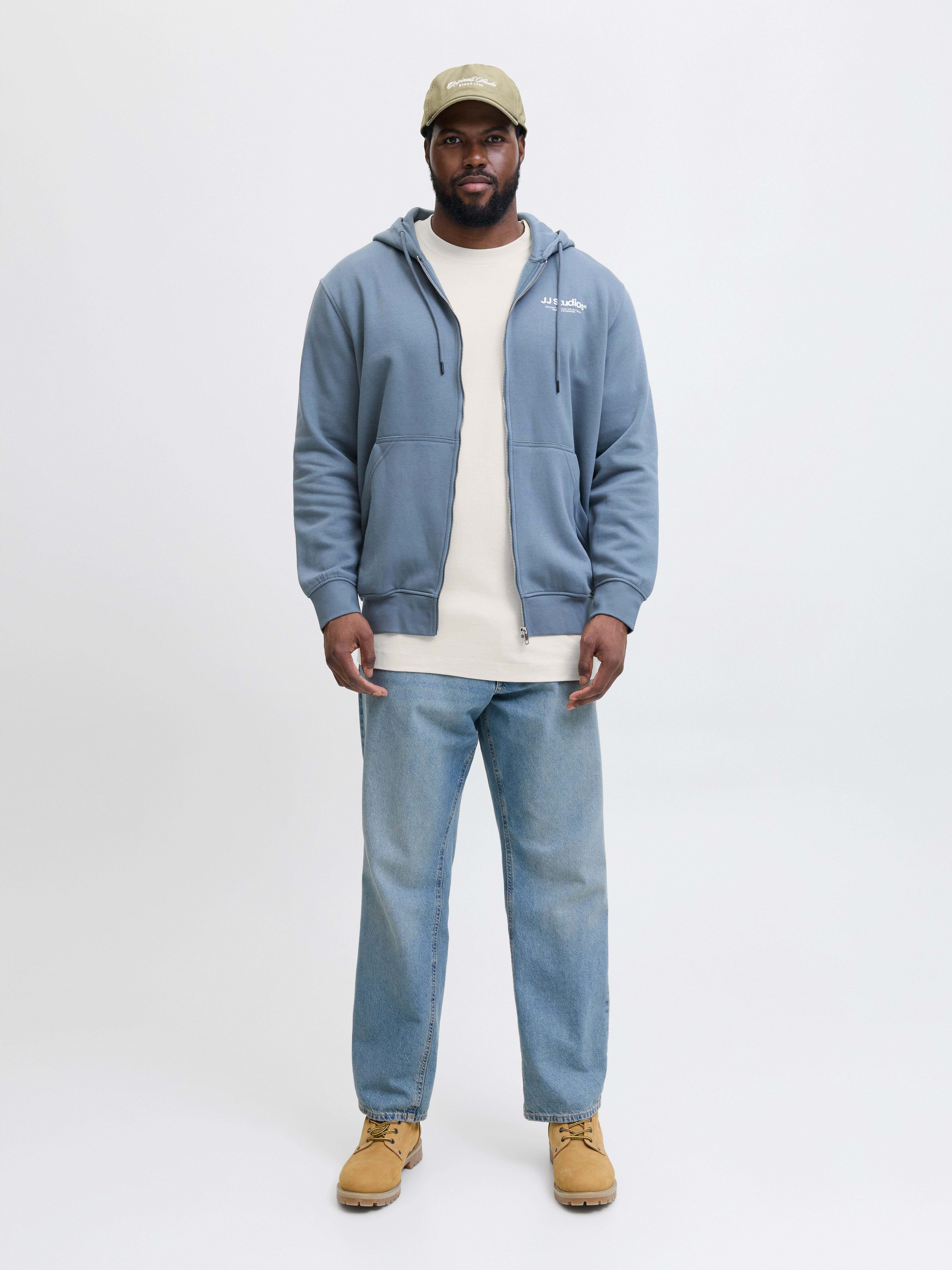 Jack & Jones PlusSize T-Shirt JJEURBAN EDGE STUDIO TEE SS SN PLS mit Logobranding