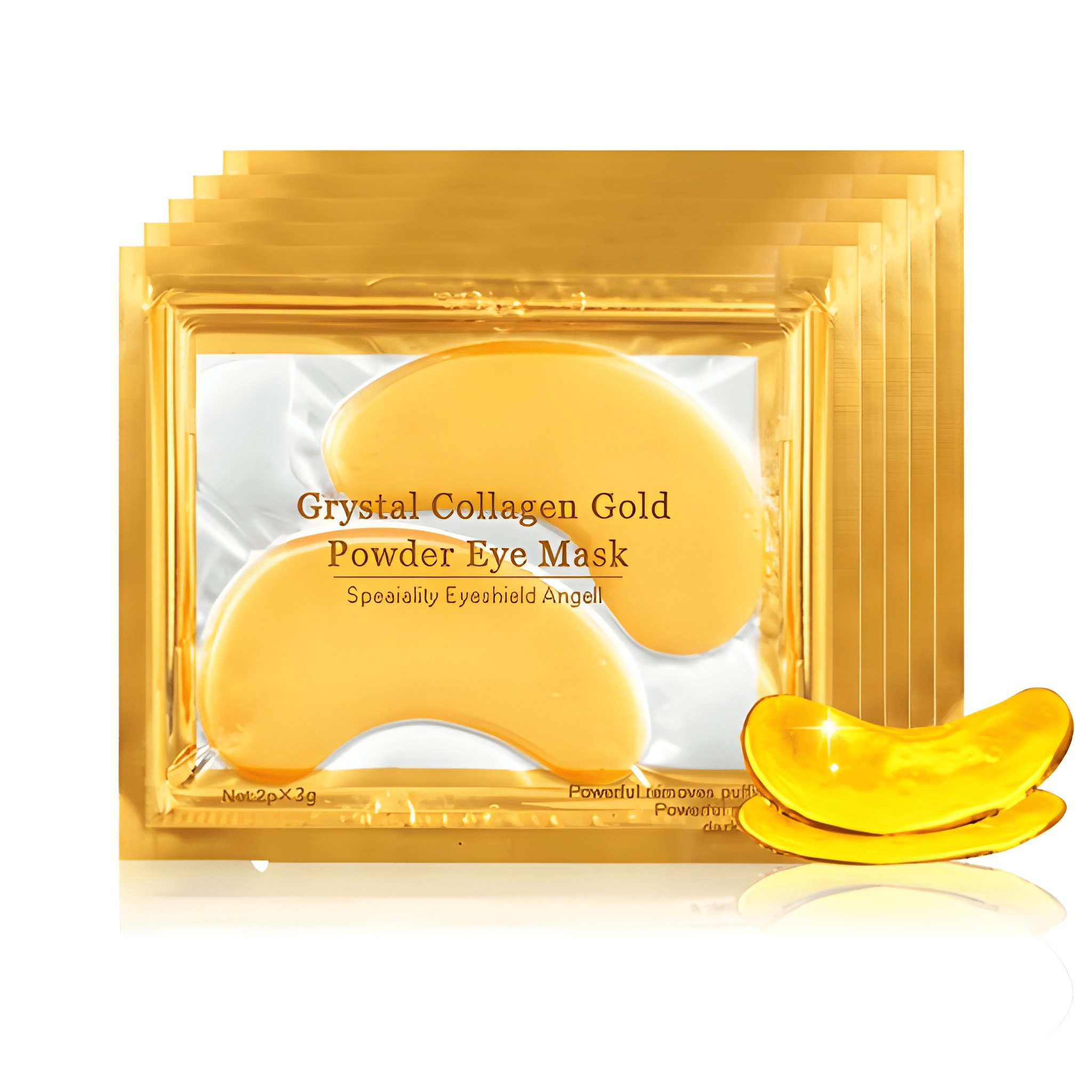 Athlix Gesichtsmaske 50 Paar Kollagen Augen Maske Hautpflege Anti-Aging Feuchtigkeit, 50-tlg., 50 Paar (100 Pads), Gel-Augenpads, Sanfte Pflege