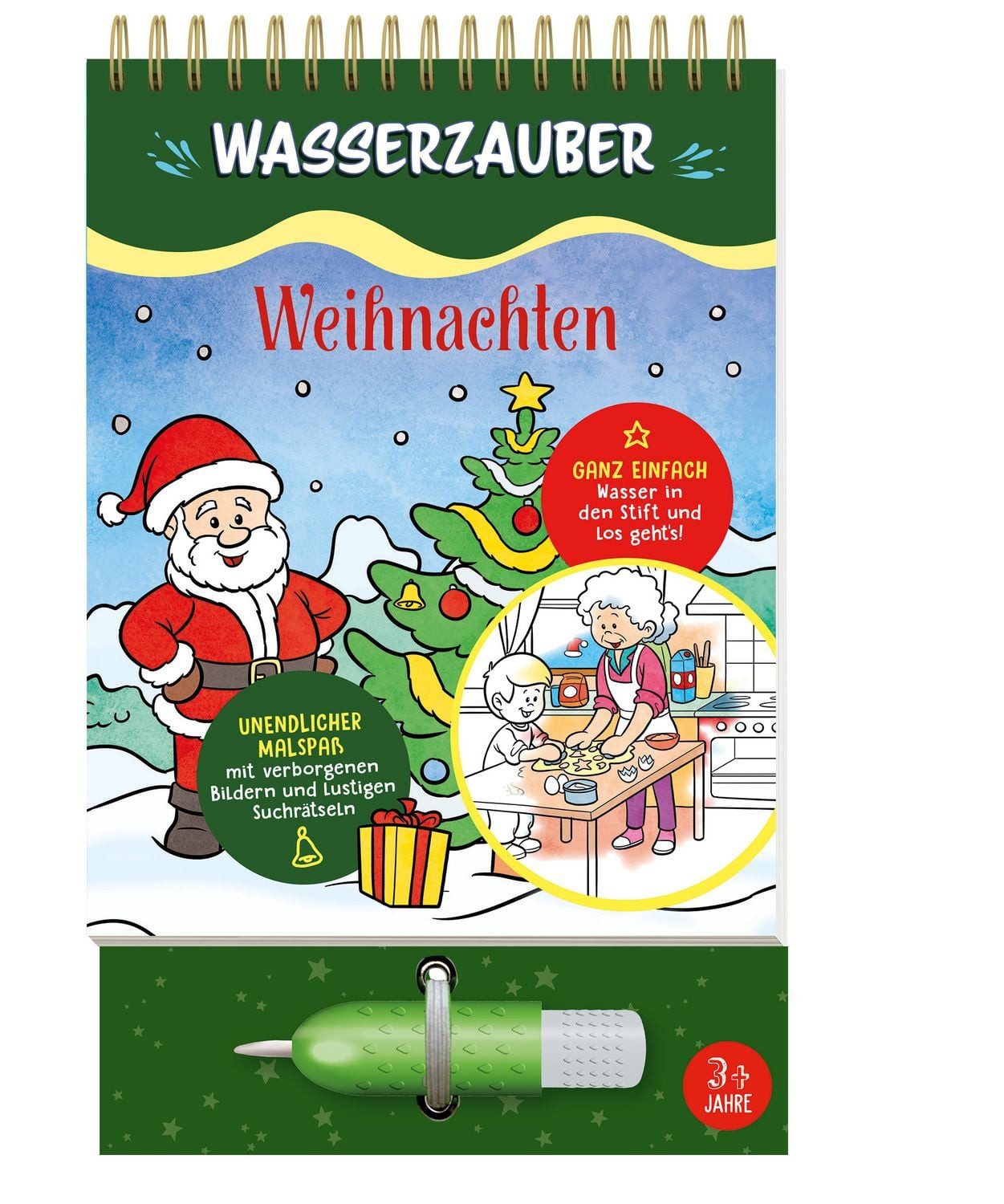 Weihnachten Wasserzauber Malbuch / diverse