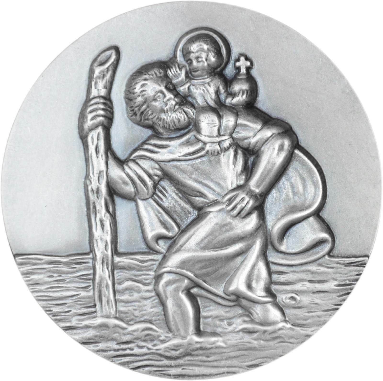 Heiliger Reisenden der Schutzpatron Plakette Amulett Christophorus PistolaPeppers
