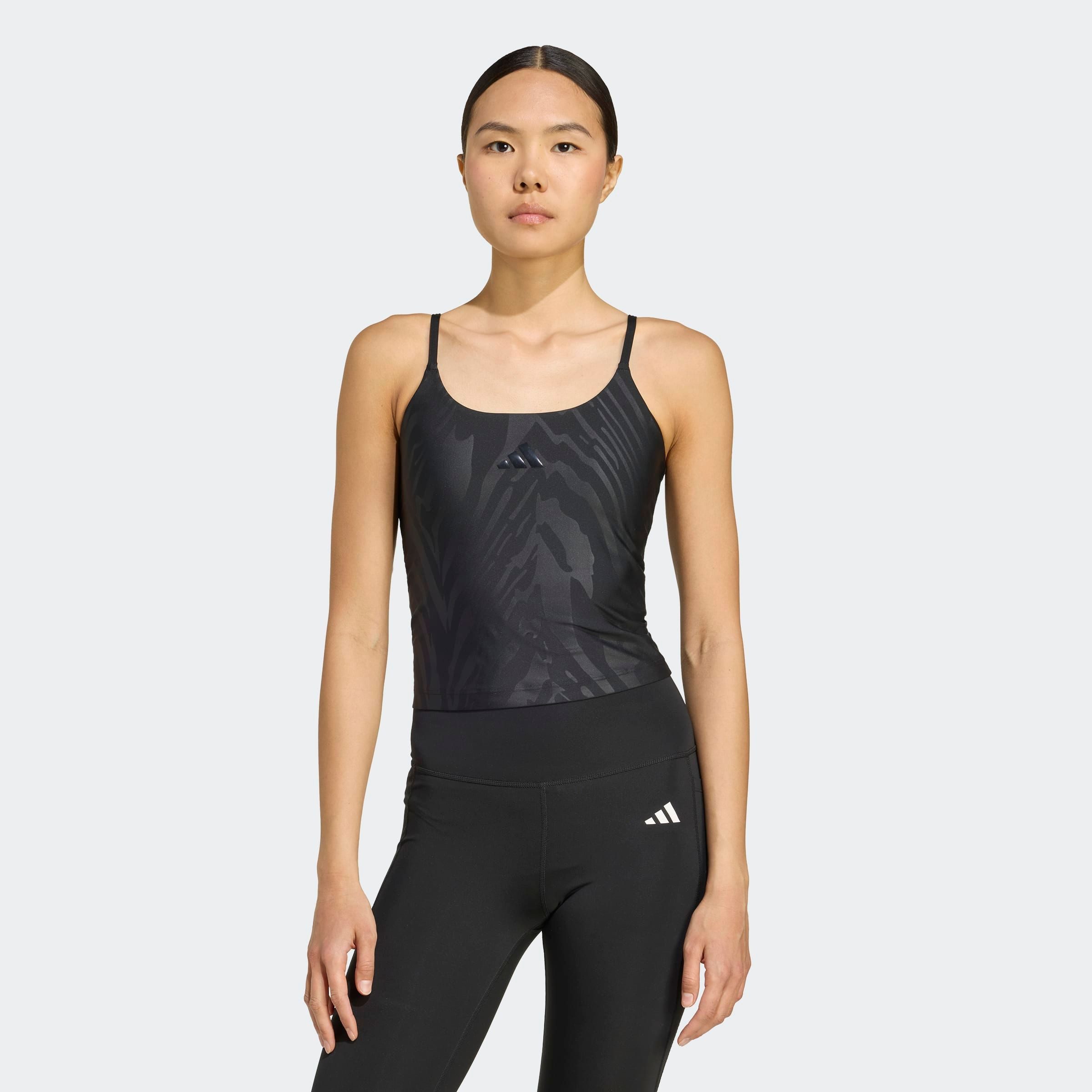 adidas Performance Tanktop OPT AOP LS TANK schmale Passform, mit AEROREADY Technologie, Rundhalsausschnitt