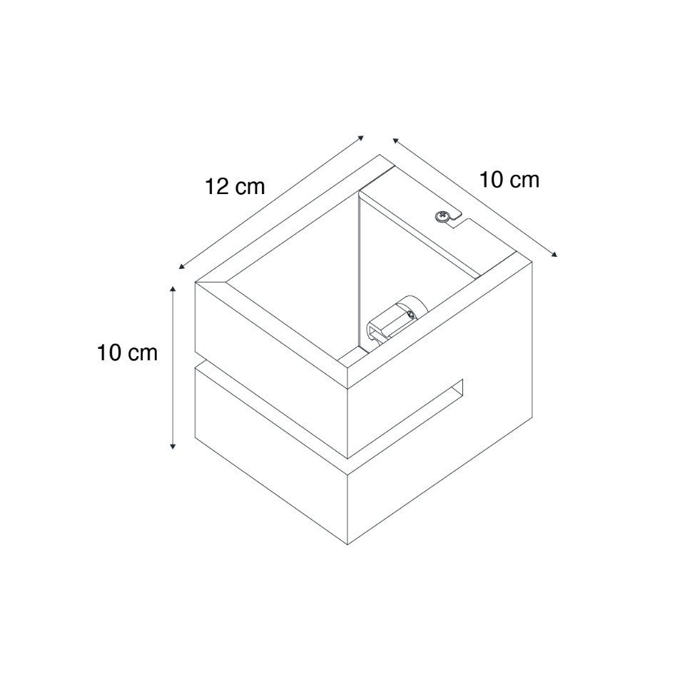 Qazqa Wandleuchte Transfer groove, ohne Leuchtmittel, Warmweiß, QAZQA Wand­leuchte, g9, Braun, Holz, Landhaus