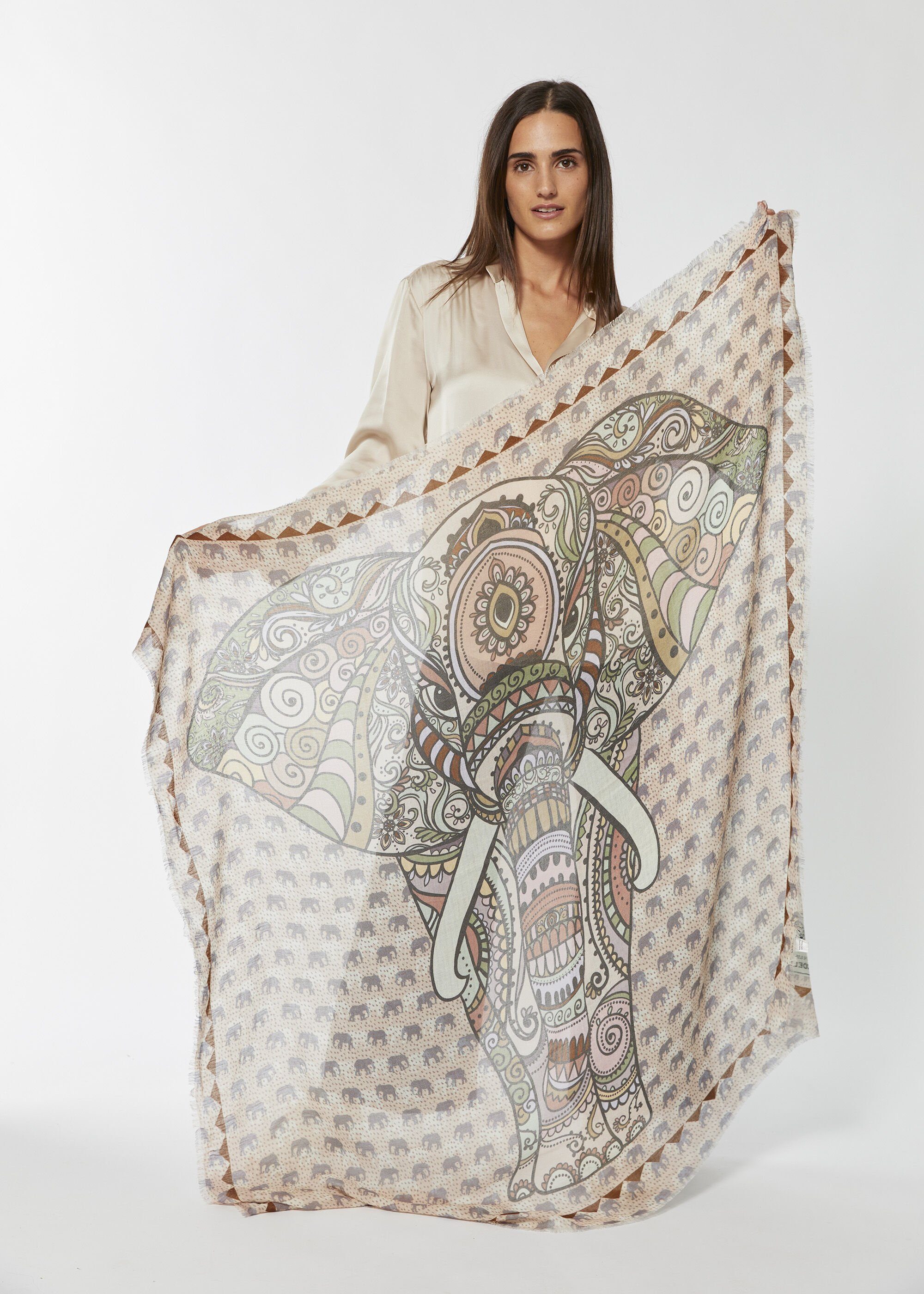 HommomH Kuscheldecke Mit Elefanten-Motiv – Weich, Flauschig, Für Couch & Bett
