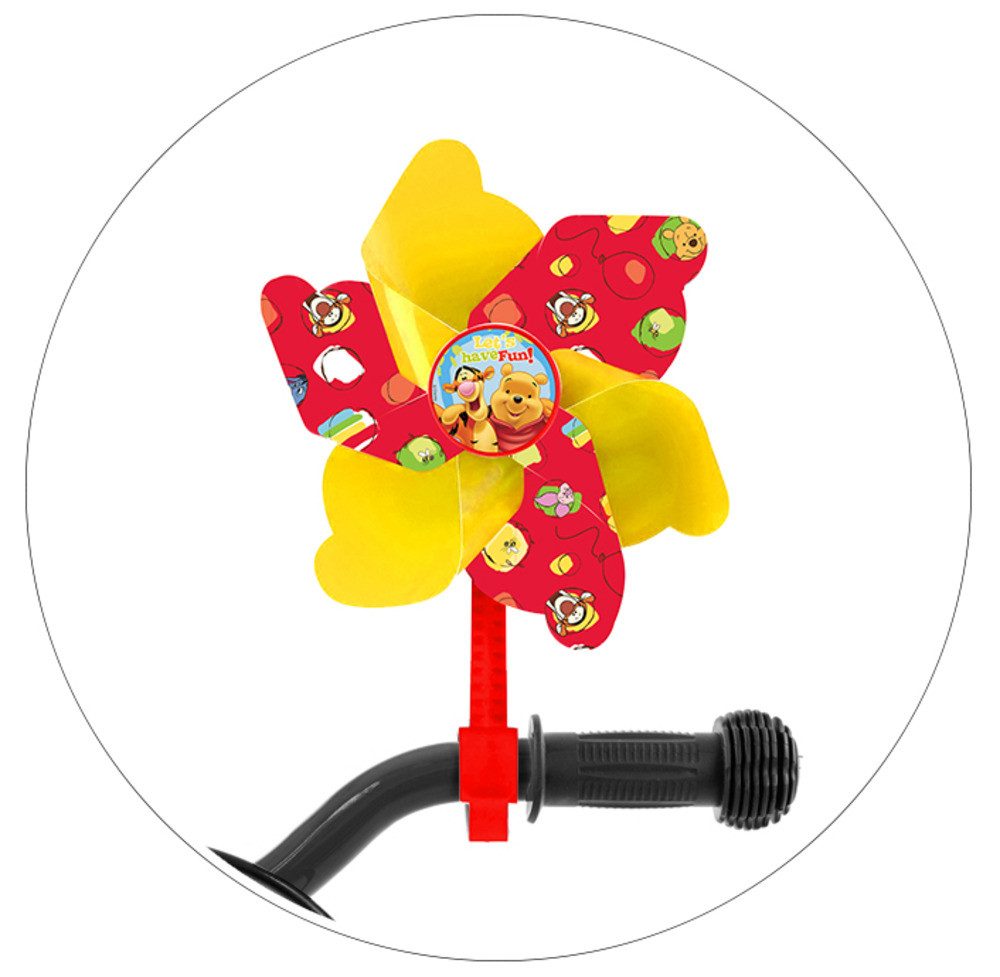 Seven Polska Windrad WINNIE THE PUUH Lenker-Windrad, Drehspaß für Roller und Fahrrad