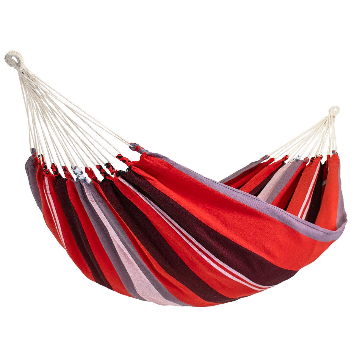 Lola Hängematten Hängematte Einzel-Hängematte Kolumbiana red-black-white Baumwolle