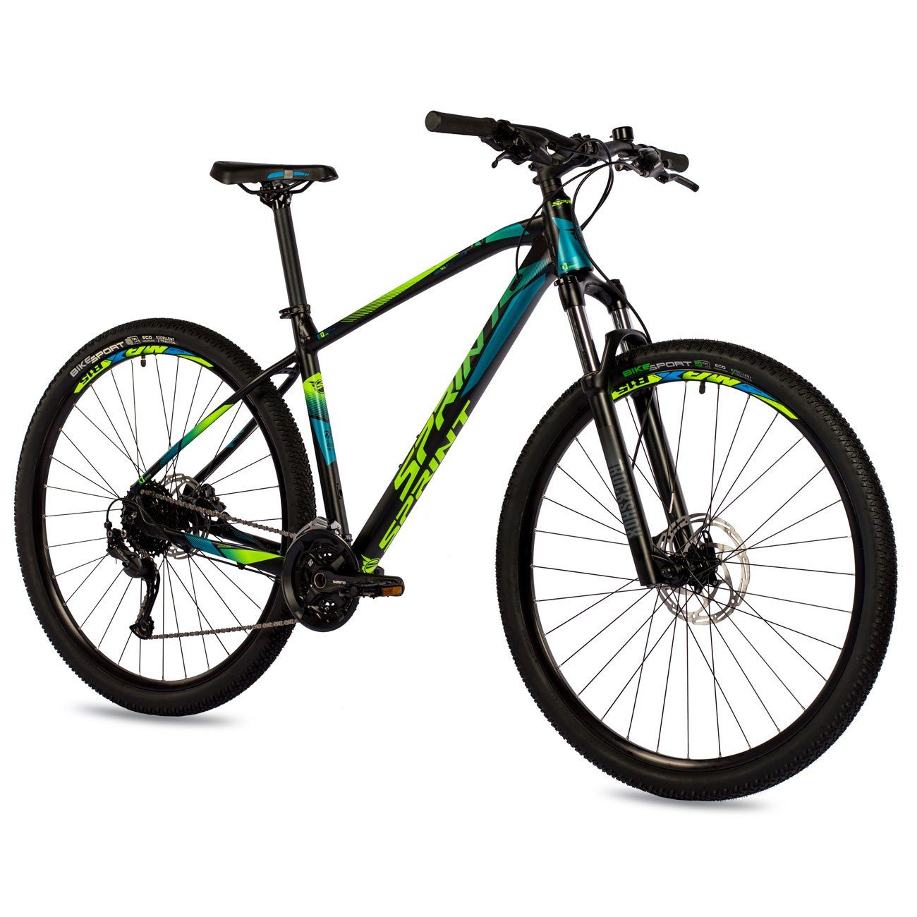 Airtracks Mountainbike Herren 29" Zoll Mountainbike APOLON, 27 Gang, (MTB Все бренды Fahrrad Shimano ALIVIO RD-M3100 SGS, Gabel ROCKSHOX), - Rahmenhöhen 48 cm und 52 cm - Modelljahr 2022