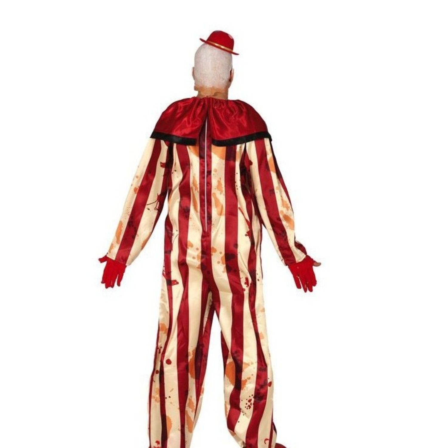 Fiestas Guirca Clown-Kostüm Kostüm 'Gestreifter Horror Clown' für Herren, Ein
