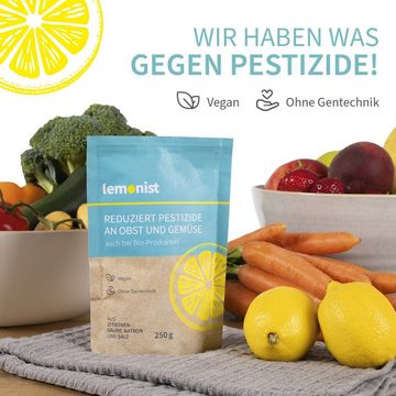 lemonist Pflanzgranulat Pestizid-Reduzierer - 4er-Set, Natron Zitronensäure Salz Granulat Vegan Reduzierung von Pestiziden - Made in Germany