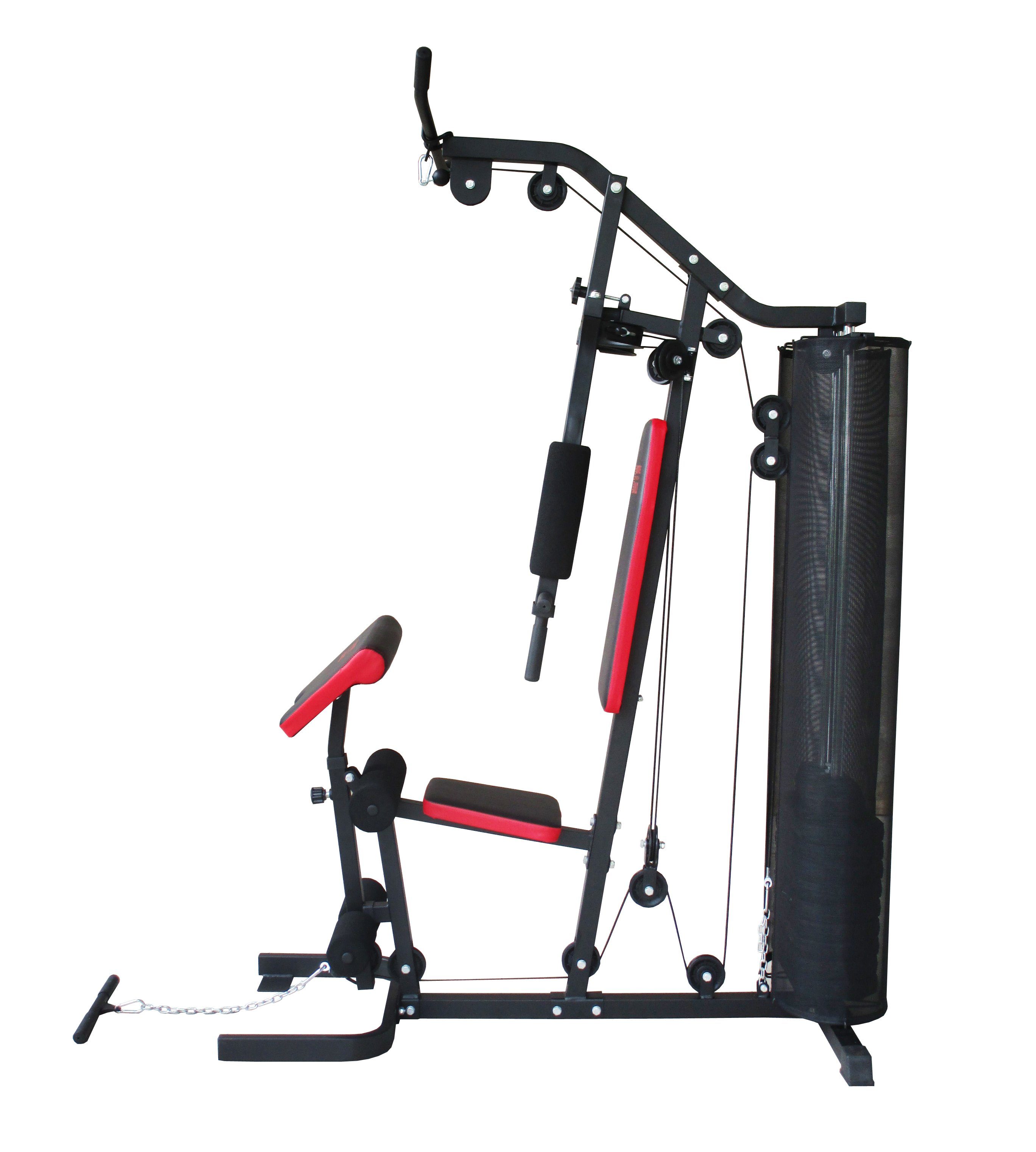 MOTIVE FITNESS by U.N.O. Kraftstation Multi-Gym Smart, 10 Gewichtsblöcke (Seilzug, Butterflystange, Latzug, Ruderfunktion und mehr), max. Benutzergewicht 120 kg, max. Trainingsgewicht 45,8 kg