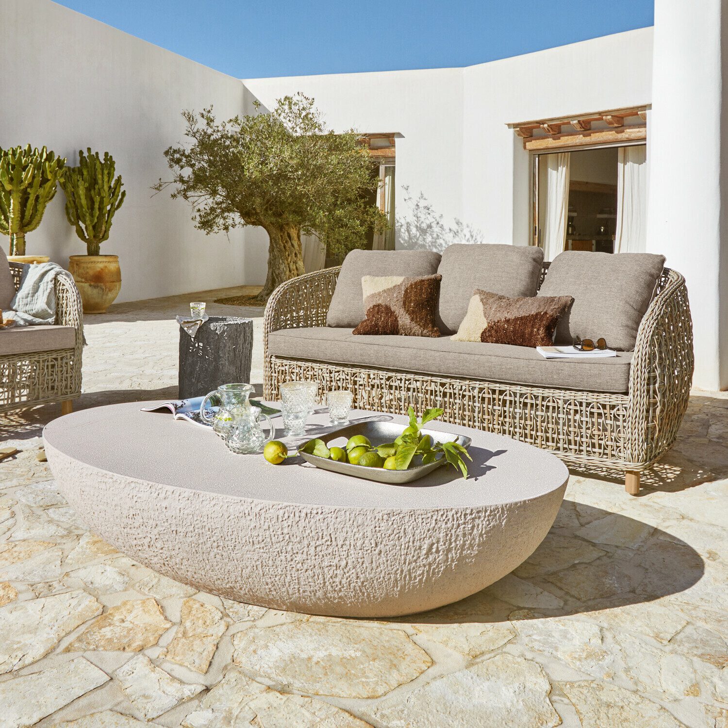 Mirabeau Tablett Tablett Tarevo antiksilber, Aluminiumguss