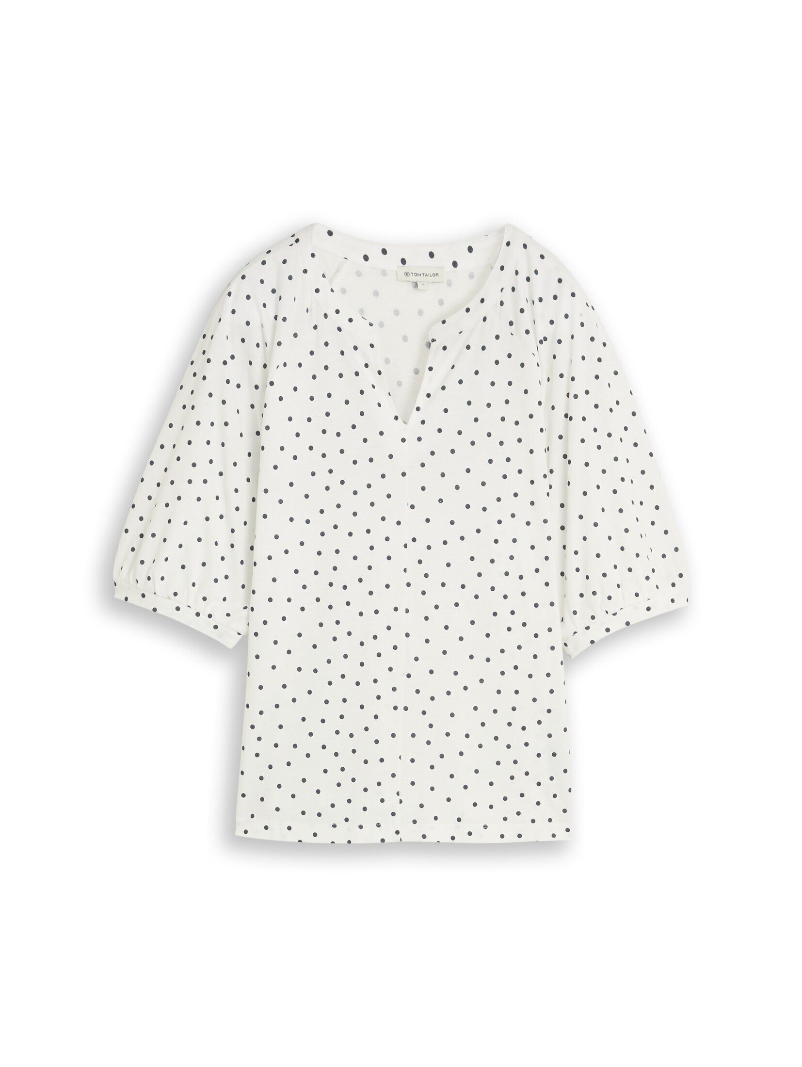 TOM TAILOR T-Shirt T-Shirt T-Shirt mit Punktemuster
