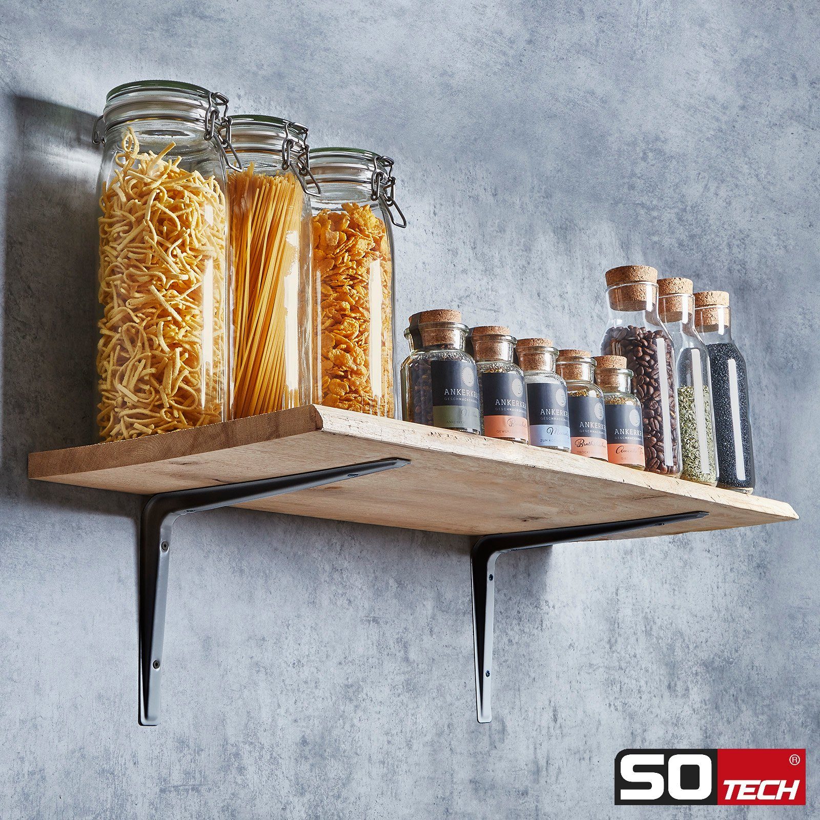 SO-TECH® Wandregalhalter Regalkonsole RK15 Regalwinkel Regalträger Wandkons günstig online kaufen