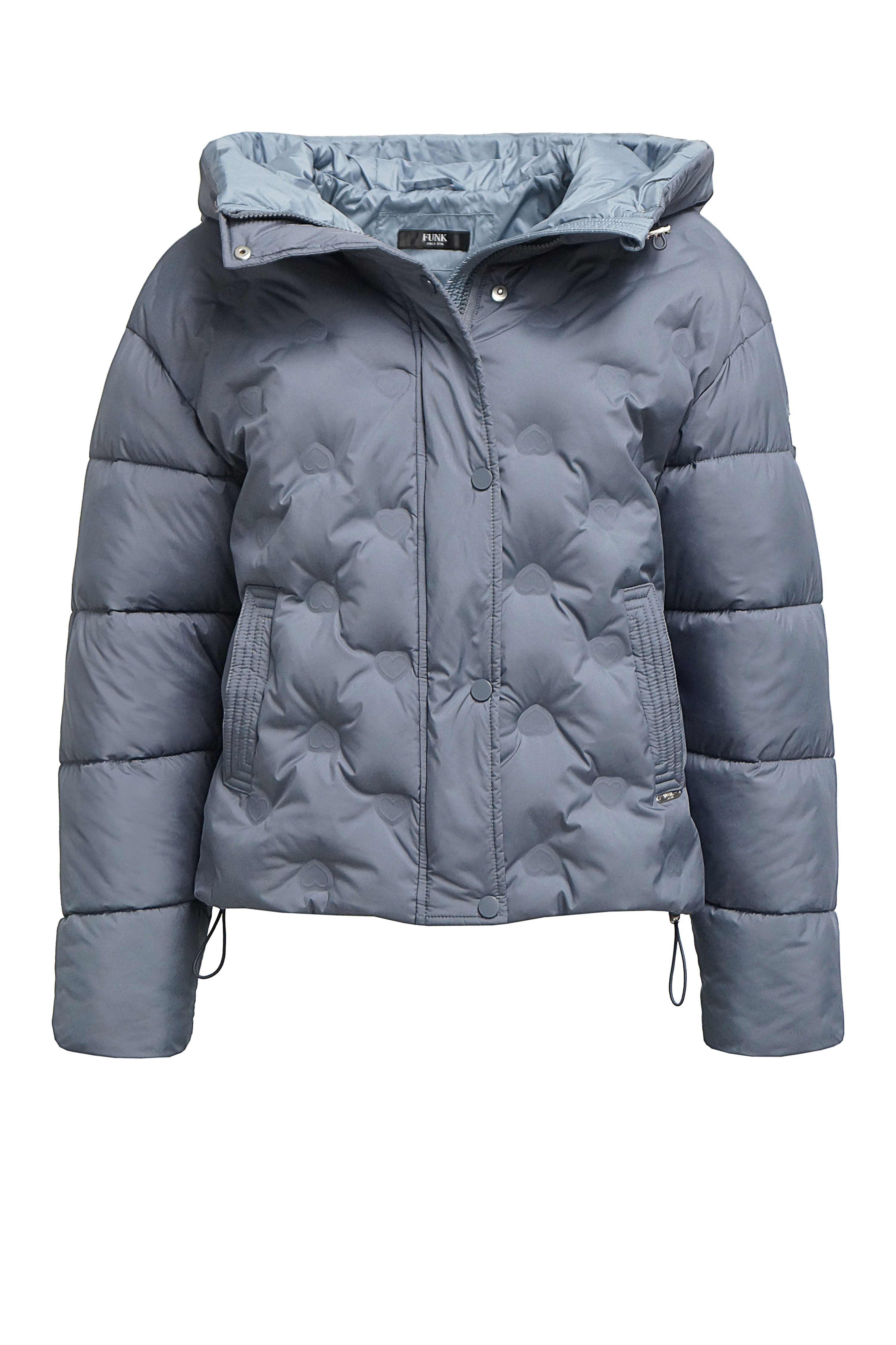 FUNK since 1776 Steppjacke weite Steppjacke mit stylischen Herzprints und K günstig online kaufen