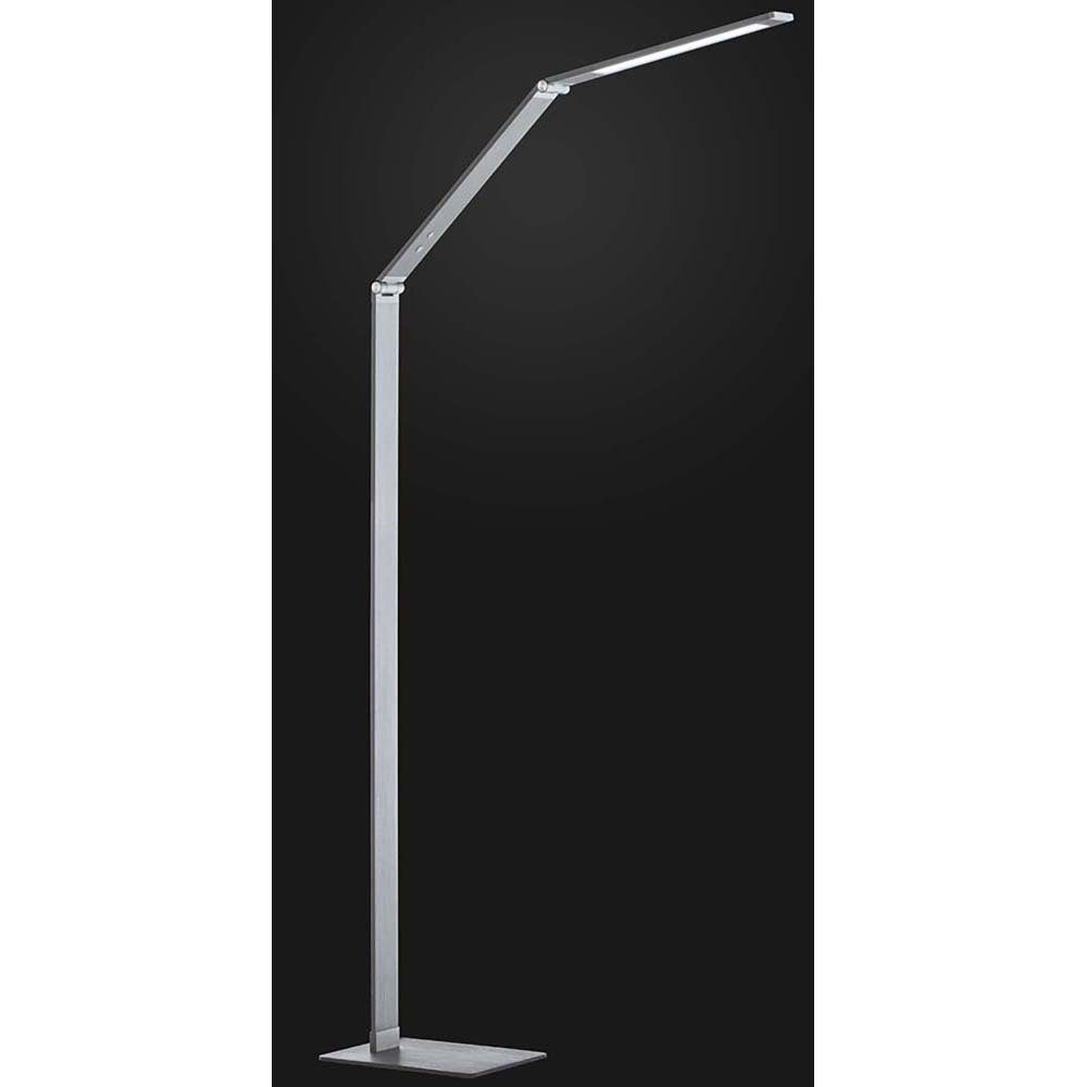 FISCHER & HONSEL LED Stehlampe, LED-Leuchtmittel fest verbaut, Kaltweiß, Warmweiß, Neutralweiß, Tageslichtweiß, Farbwechsel, Stehleuchte Stehlampe Touchdimmer Wohnzimmerlampe verstellbar silber