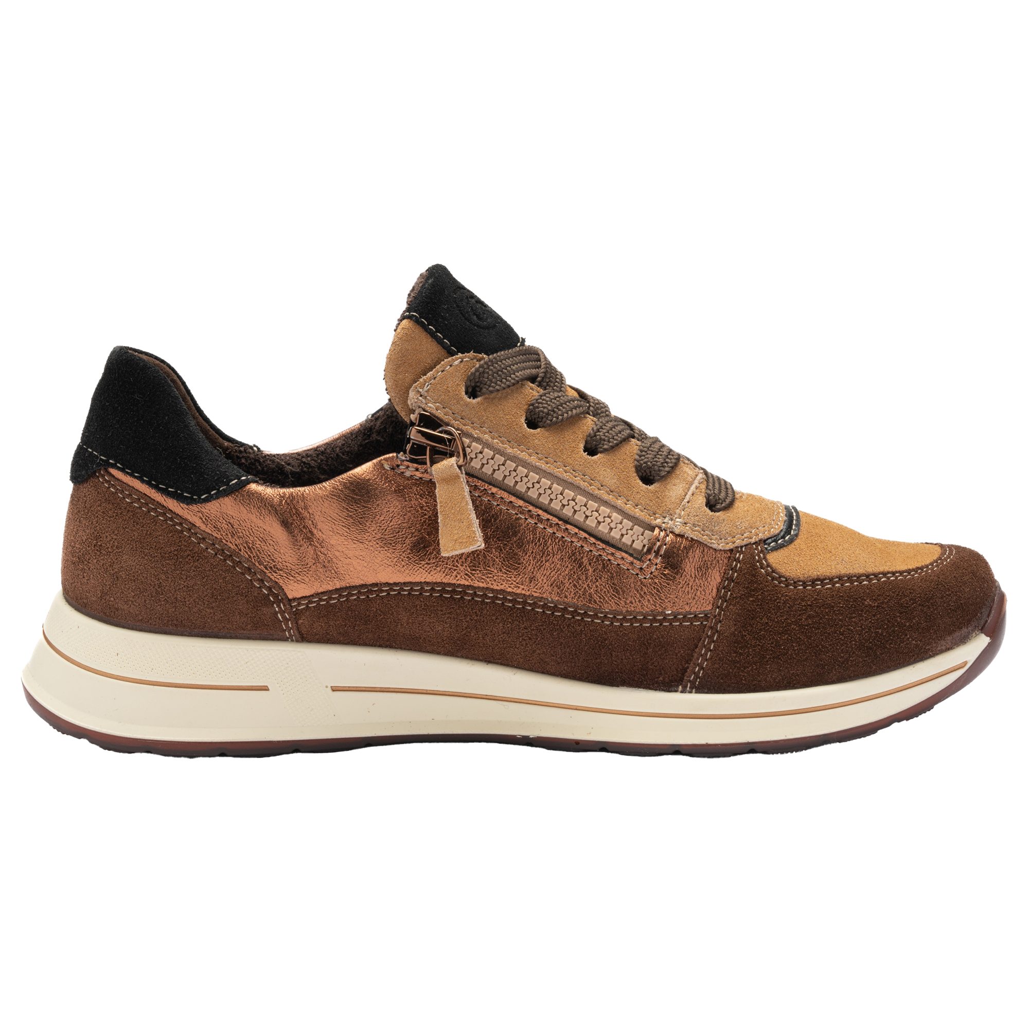 Ara 24826-13 OSAKA 2.0, Sneaker, Braun,metallik, Damen Sneaker