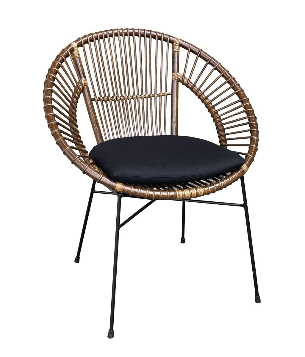 WOLF MÖBEL Esszimmerstuhl BALI Rattan Stuhl Zora stapelbar inkl. Kissen sch günstig online kaufen