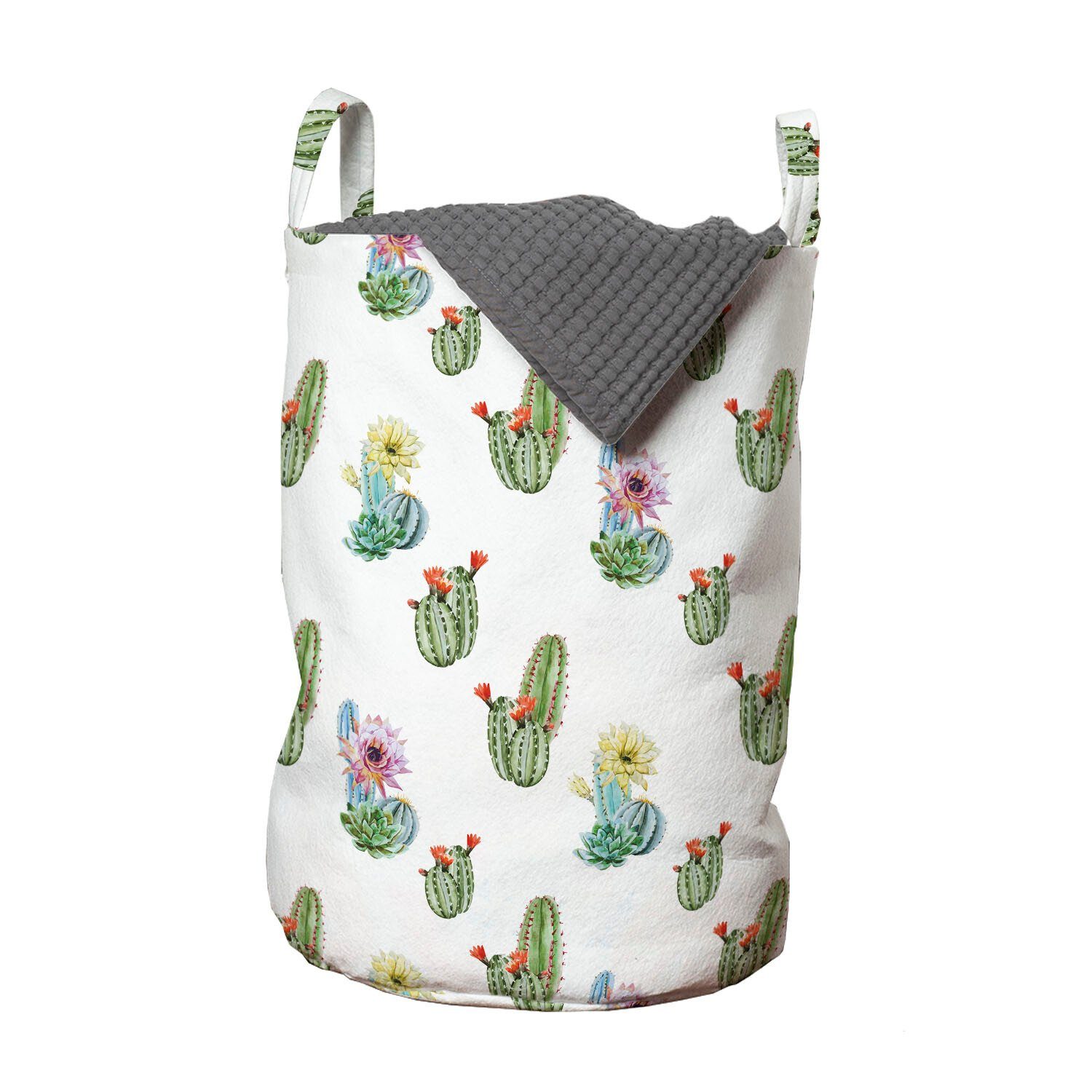 Abakuhaus Kaktus Griffen Weinlese mit Wäschekorb Hawaii-Blumenstrauß Kordelzugverschluss für Wäschesäckchen Waschsalons,
