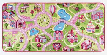 Kinderteppich Sweettown, HANSE Home, rechteckig, Höhe: 7 mm, Kurzflor, Straßen-Spielteppich, Spielunterlage, Kinderzimmer
