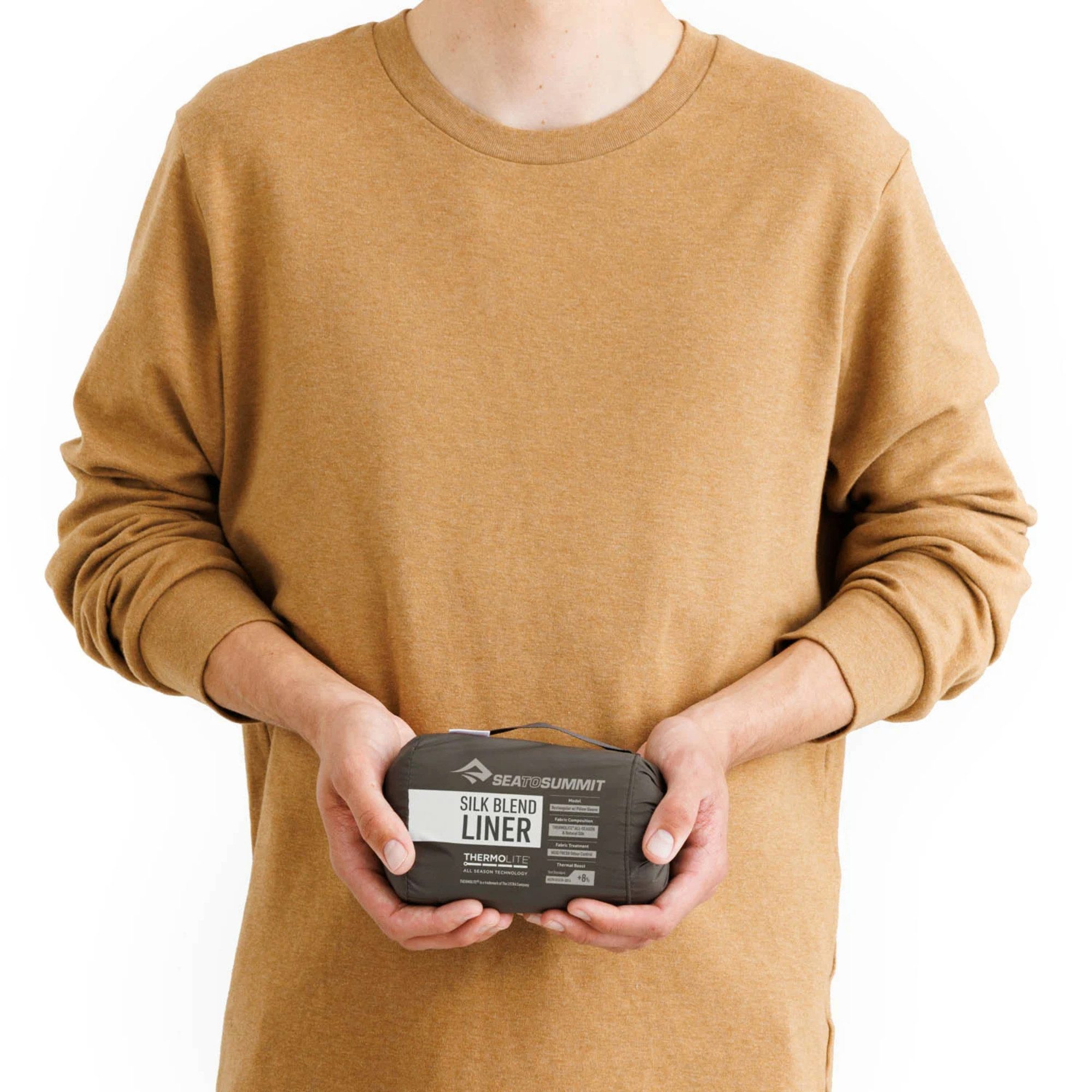 sea to summit Schlafsack Silk Blend Schlafsack-Liner - Mummy - Moonstruck Grey