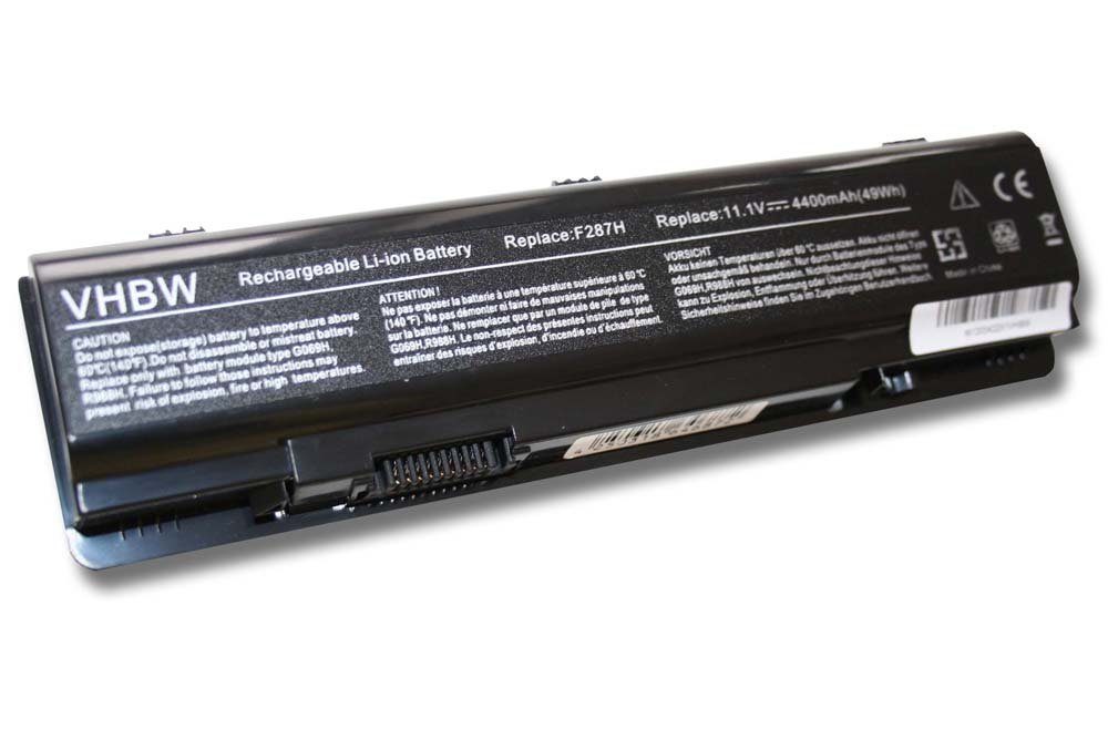 kompatibel vhbw Dell Inspiron Laptop-Akku 4400 (11,1 mAh 1410 Li-Ion V) mit