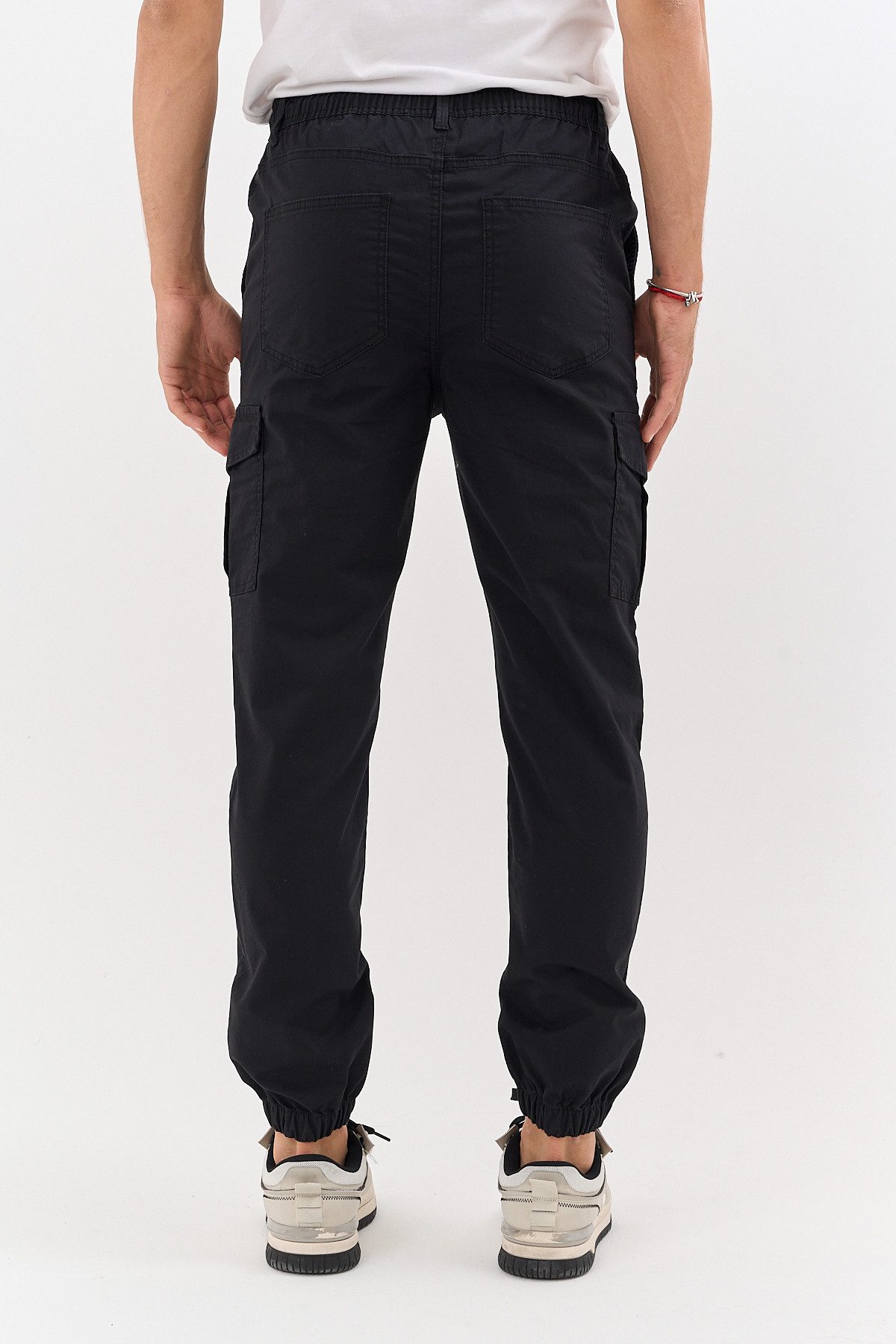 COMEOR Cargohose Herren Stretch Relaxed Fit mit 6 Taschen und Kordelzug Elastischer Beinabschluss, Kordelzug am Bund, Hoher Tragekomfort