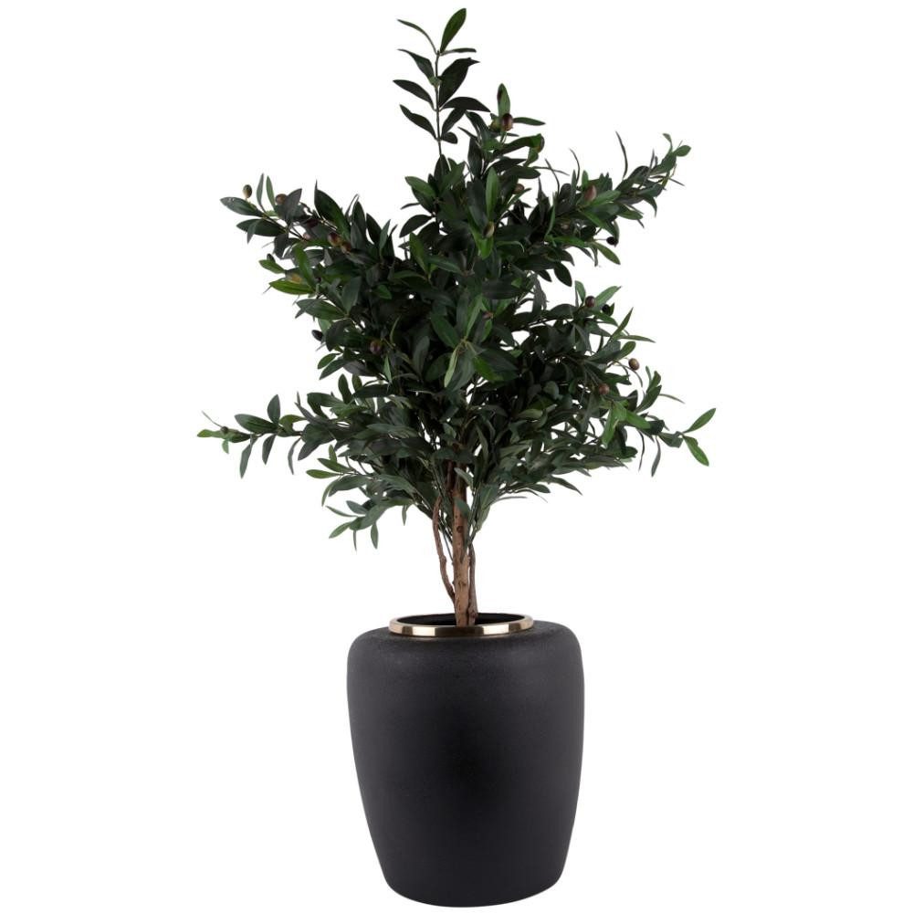 Present Time Blumentopf Vase Dex Iron Textured Black (33x35,5cm)