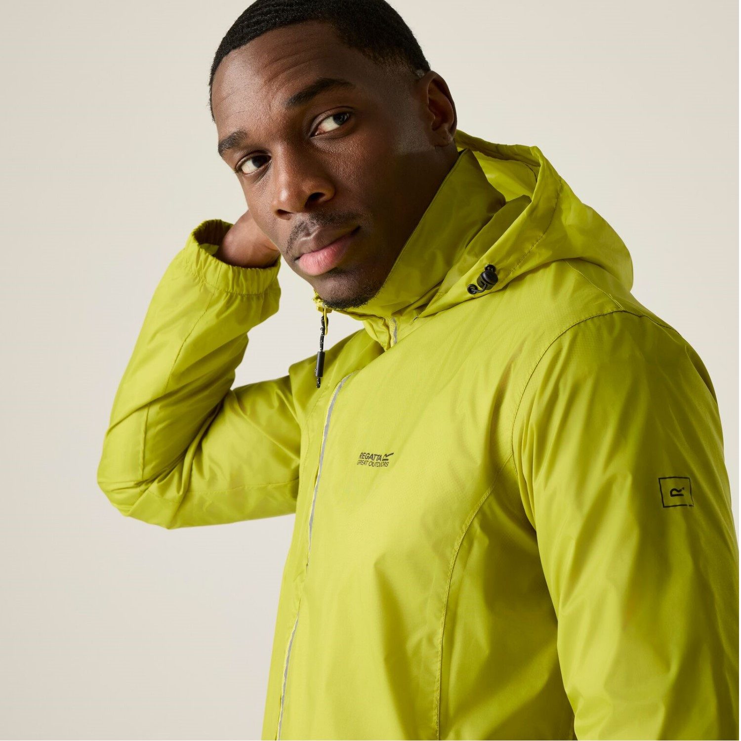 Regatta Regenjacke Regenjacke Wasserdicht packbar mit Kapuze – Bild 4 von 5