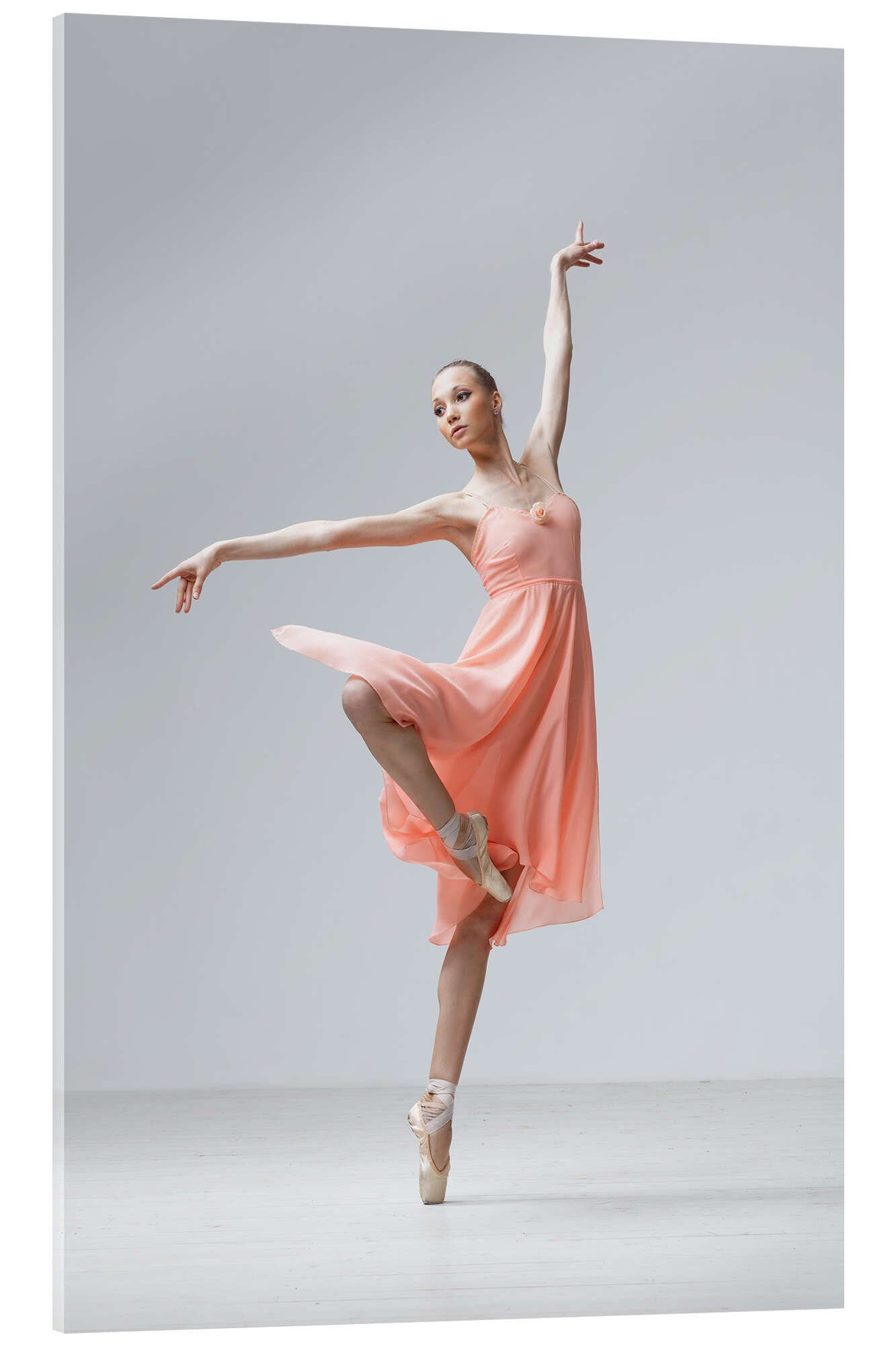 Posterlounge Acrylglasbild Editors Choice, Ballerina in Apricot, Fotografie