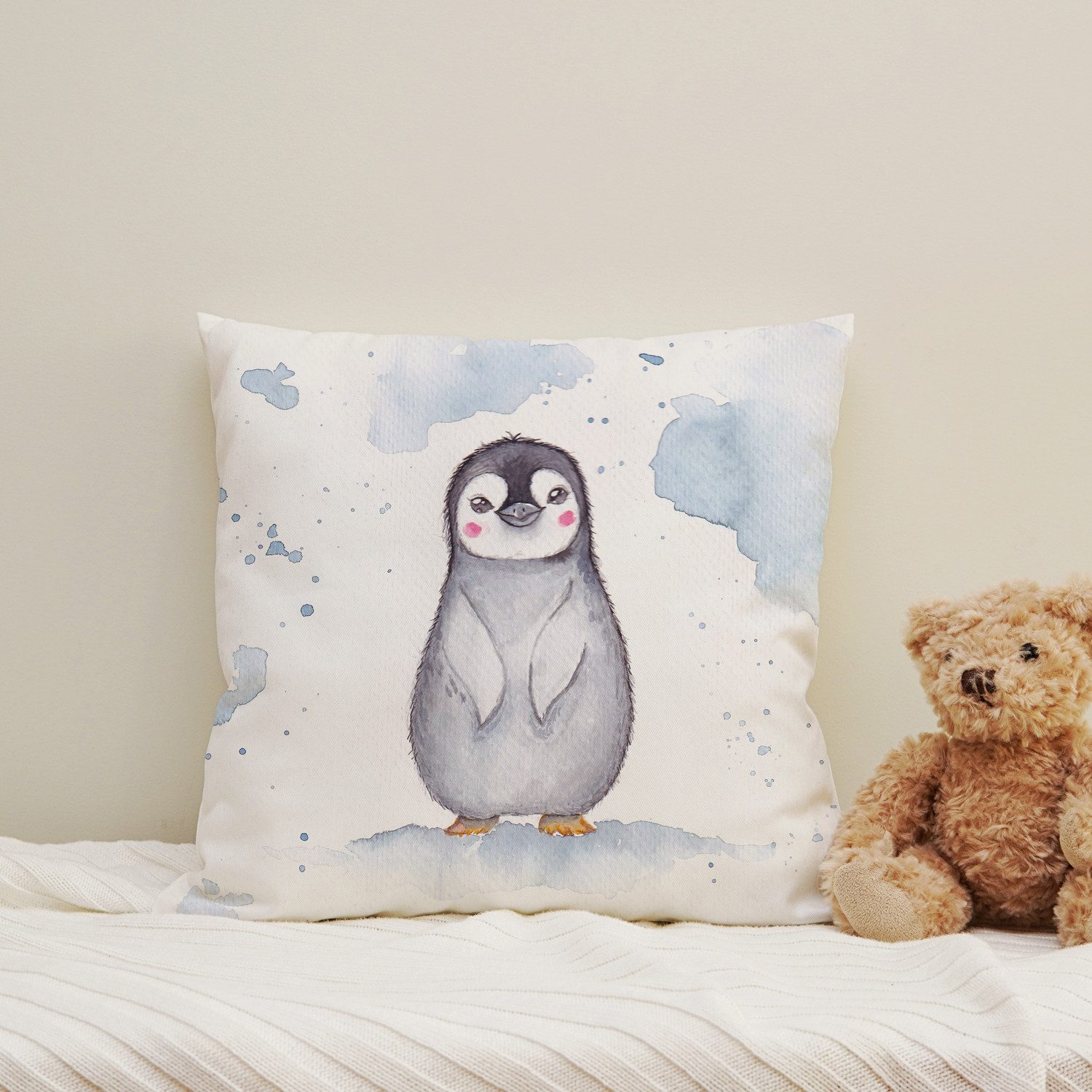 Dekokissen Pinguin Baby