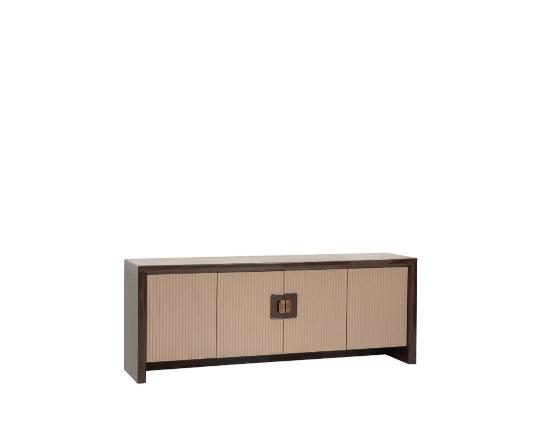 Xlmoebel Sideboard Beiges Sideboard aus Holz mit vier Türen von XLMOEBEL, Made in Europa