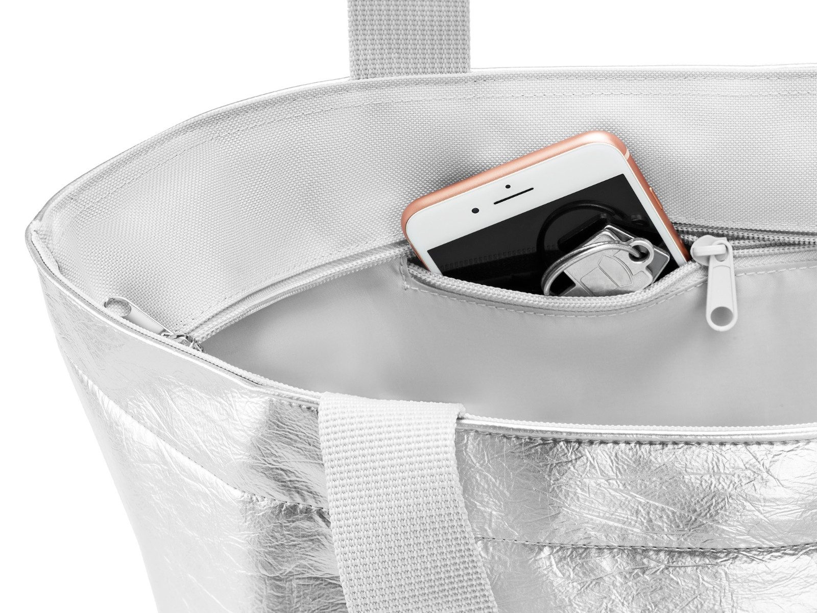 REISENTHEL® Tragetasche shopper M silver crackle